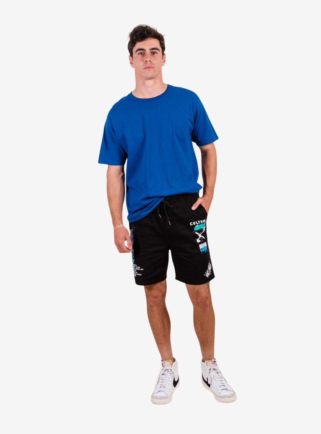 Black Culture Worldwide Twill Shorts, BLACK, alternate