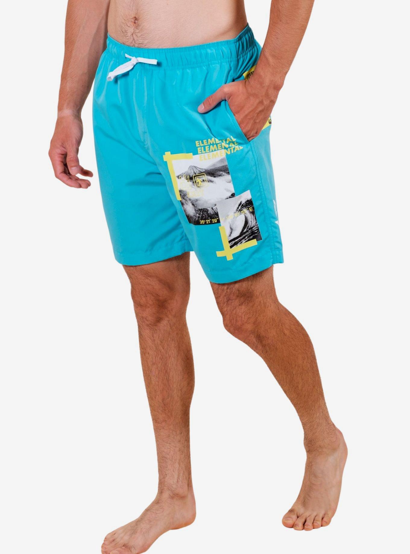 Blue Elemental Swim Trunks, BLUE, alternate