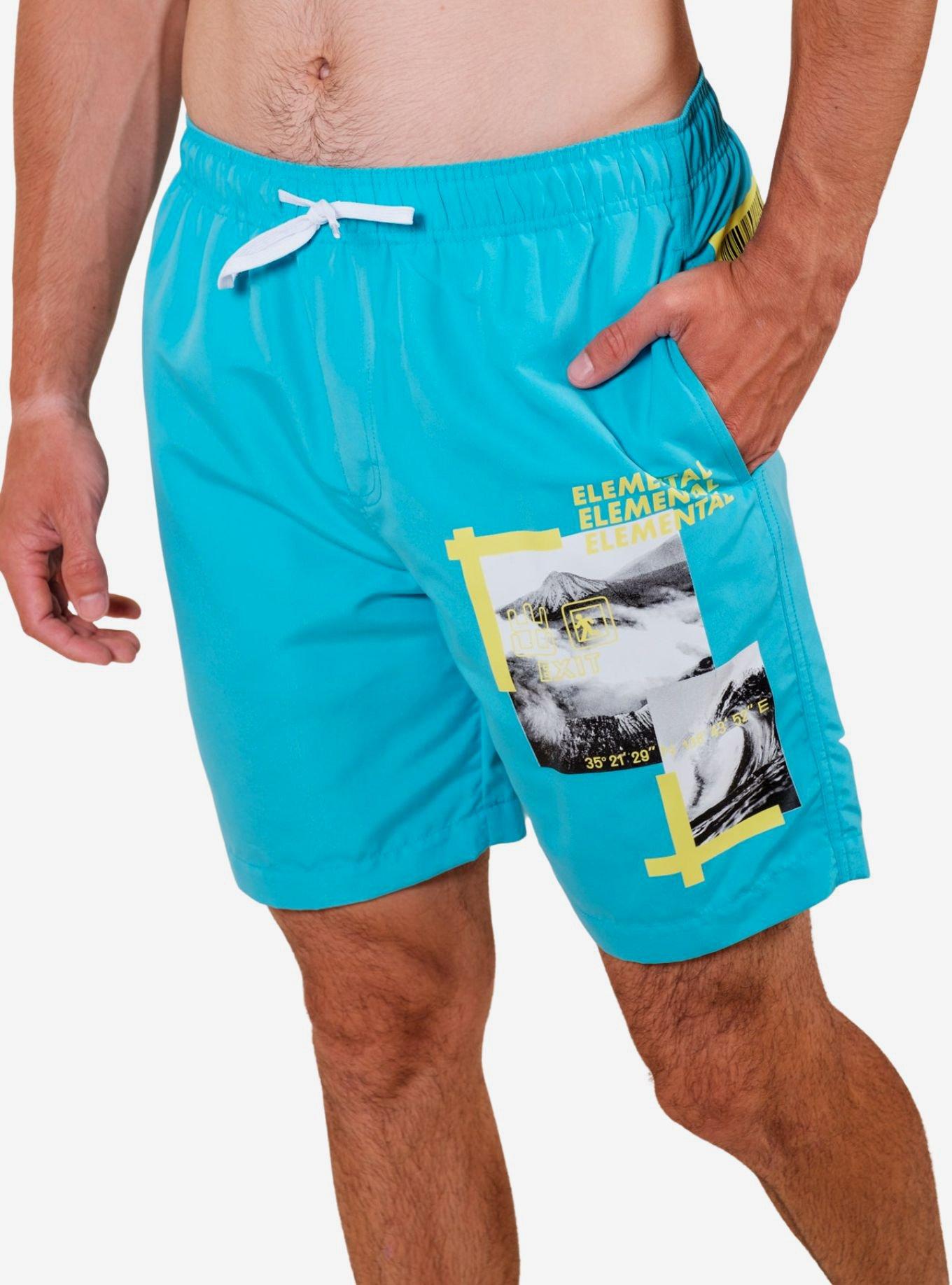 Blue Elemental Swim Trunks, BLUE, alternate