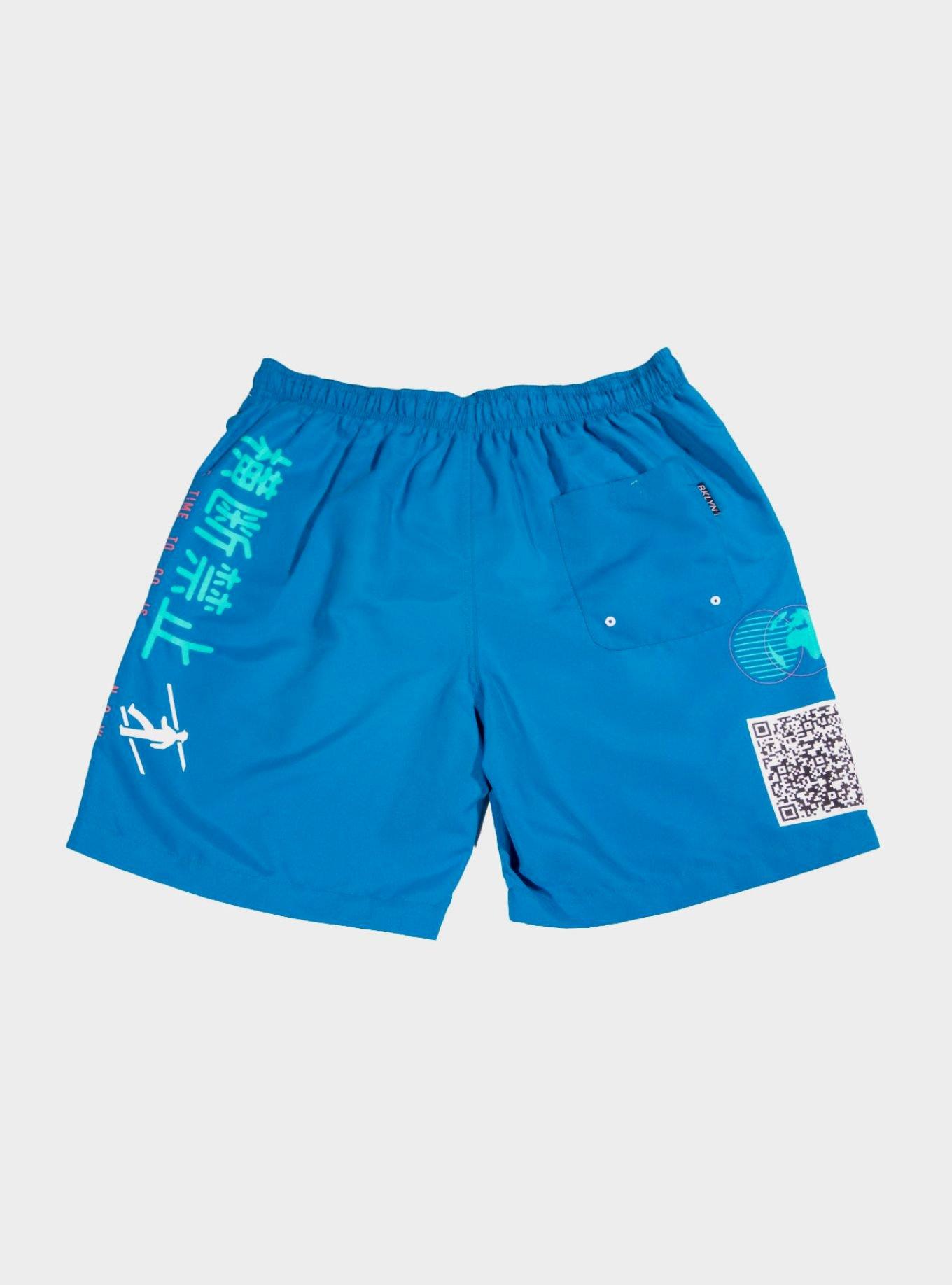 Blue Nowhere To Go Swim Trunks, BLUE, alternate