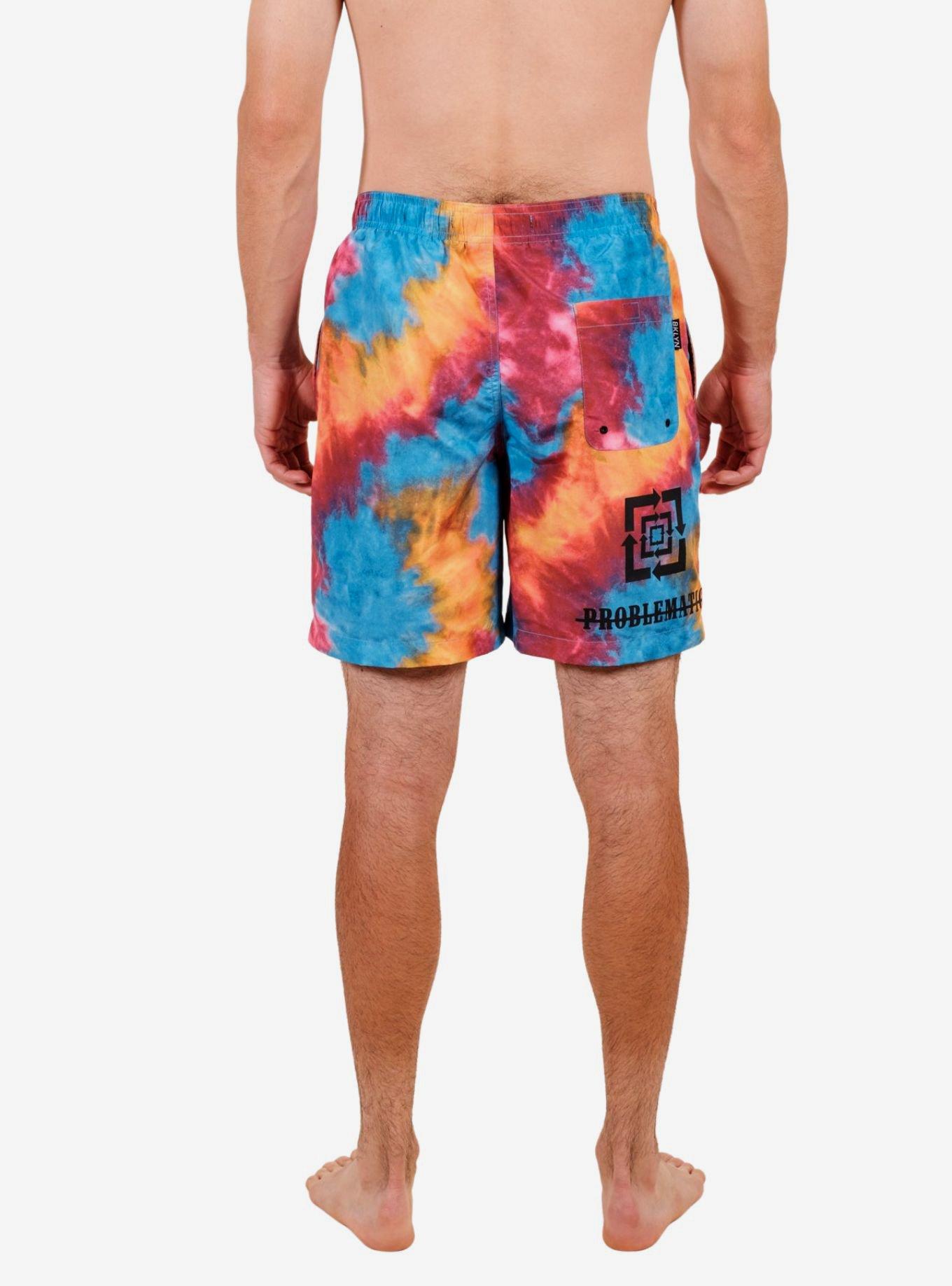 Multicolored Problematic Swim Trunks, MULTI, alternate