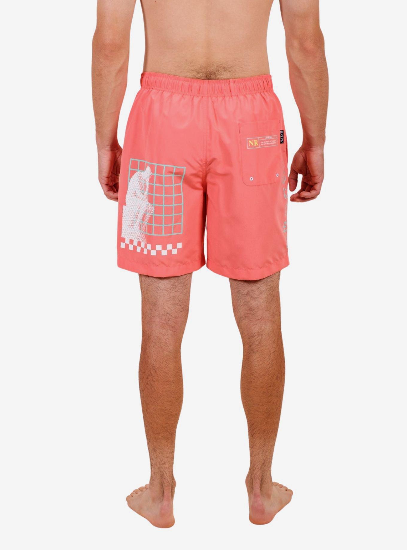 Pink Open Your Mind Swim Trunks, PINK, alternate