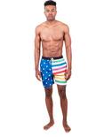 USA Pride Multicolored Swim Trunks, MULTI, alternate