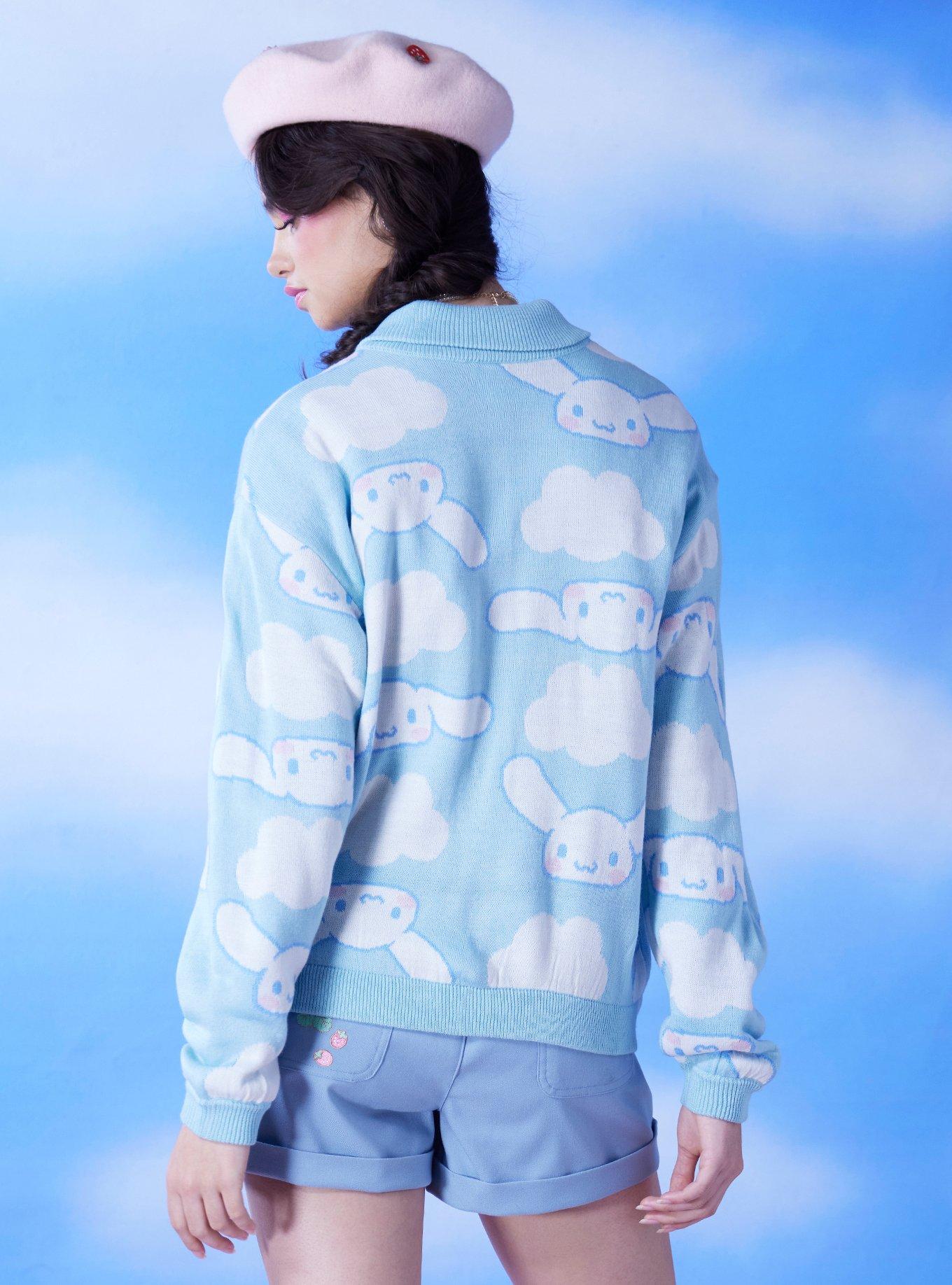 Cinnamoroll Cloud Collar Girls Cardigan, MULTI, alternate