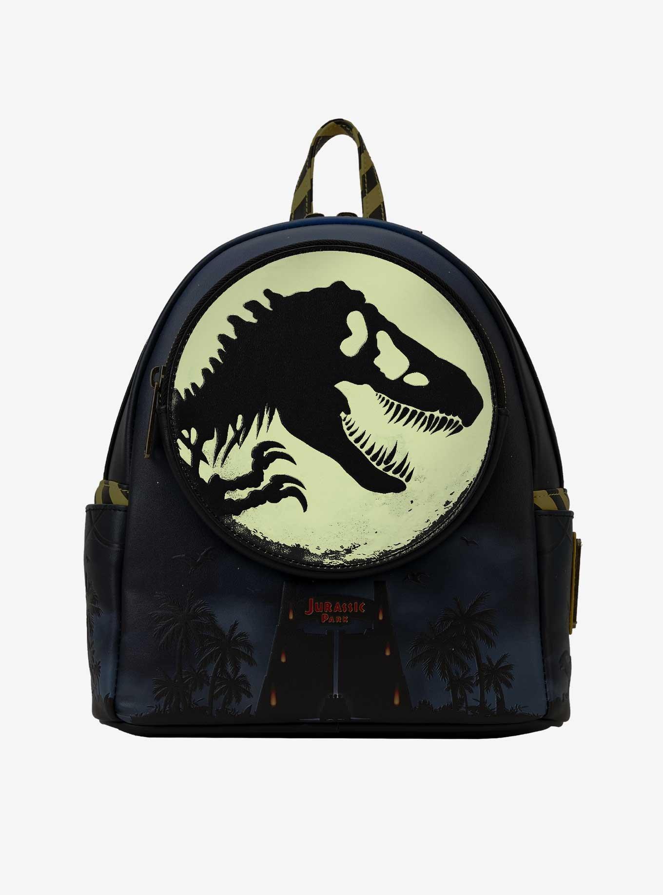 Loungefly Jurassic Park 30th Anniversary Glow-In-The-Dark Mini Backpack, , alternate