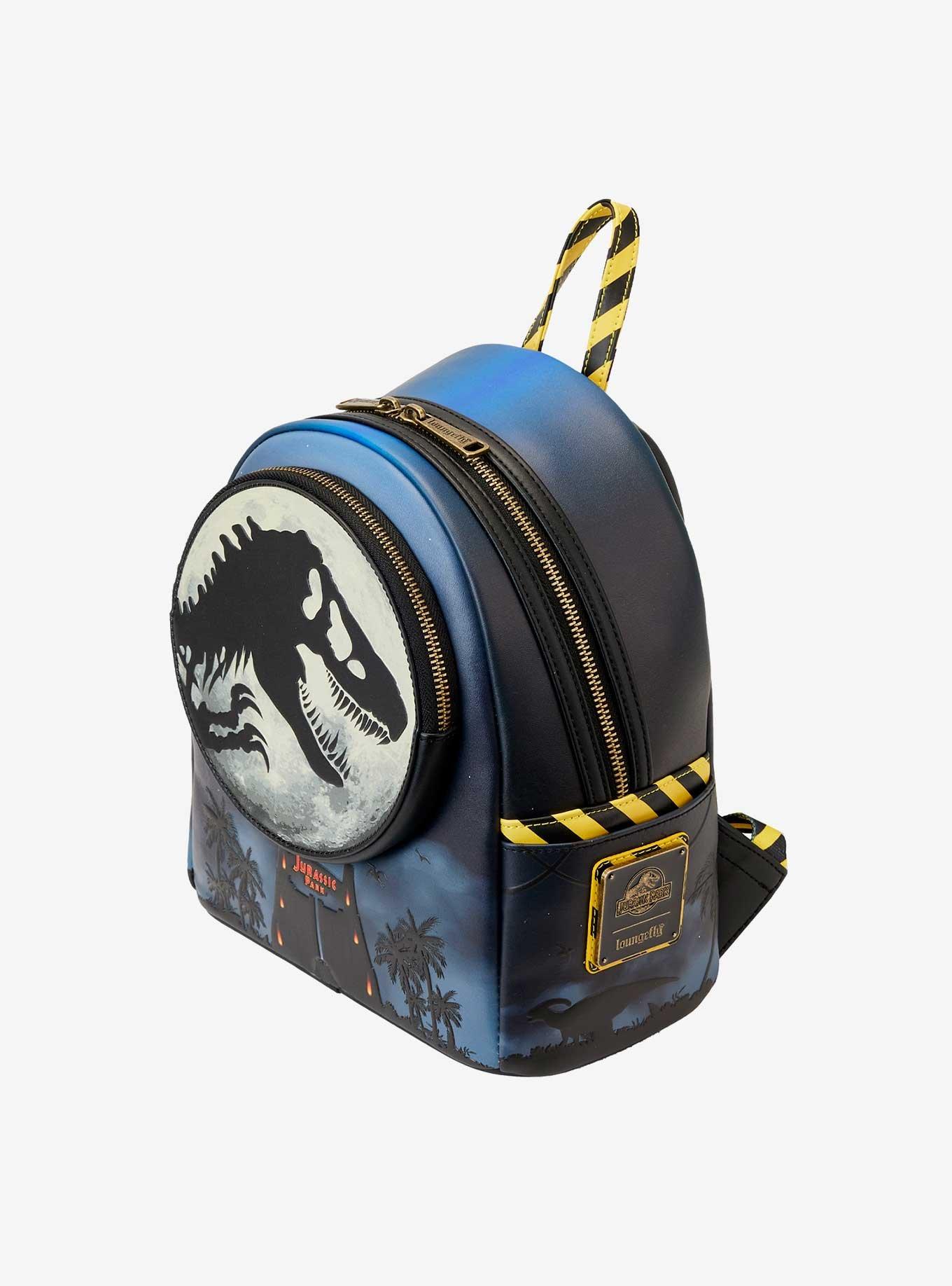 Loungefly Jurassic Park 30th Anniversary Glow-In-The-Dark Mini Backpack, , alternate