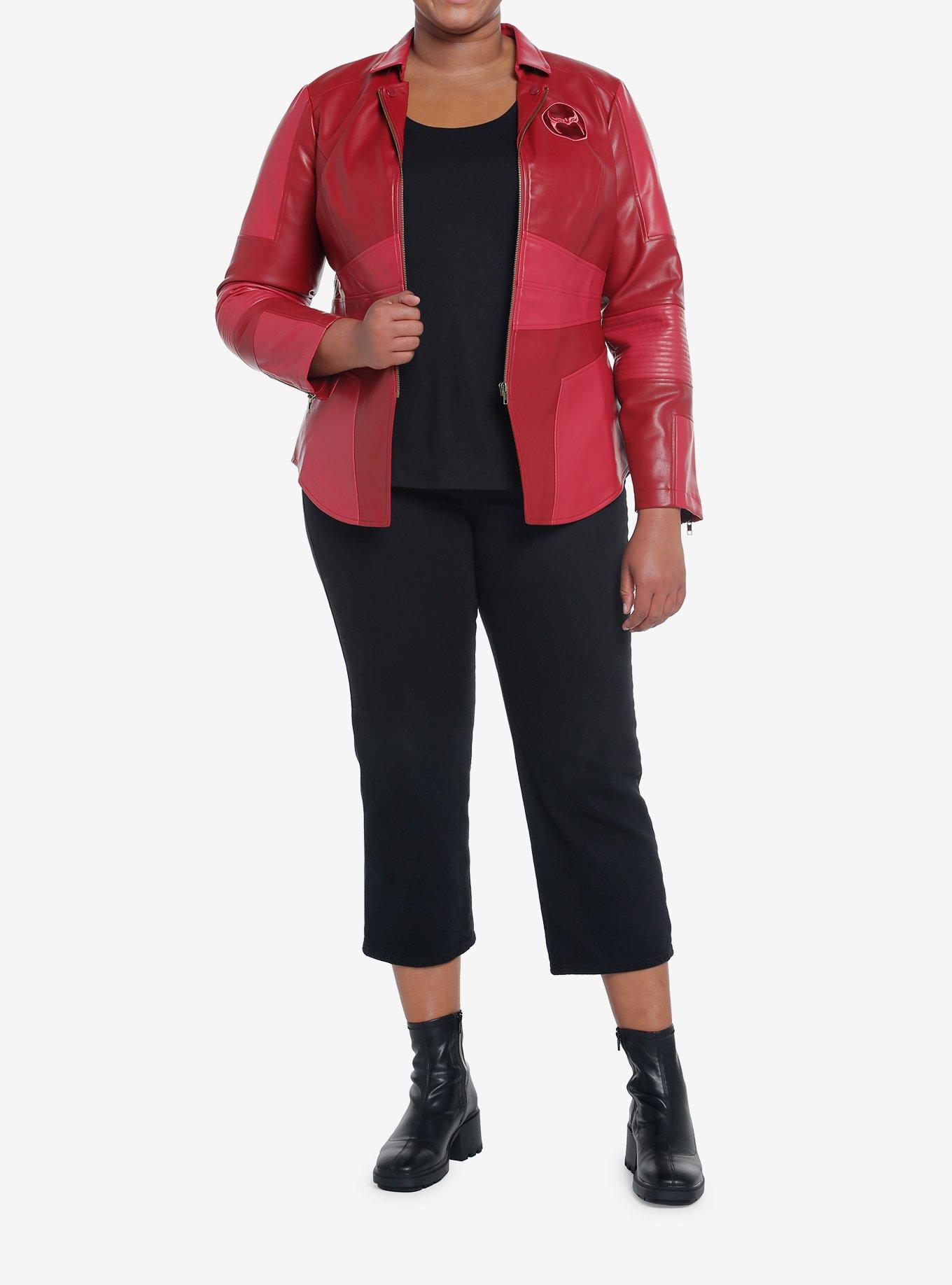 Her Universe Marvel Scarlet Witch Jacket Plus Size, RED, alternate