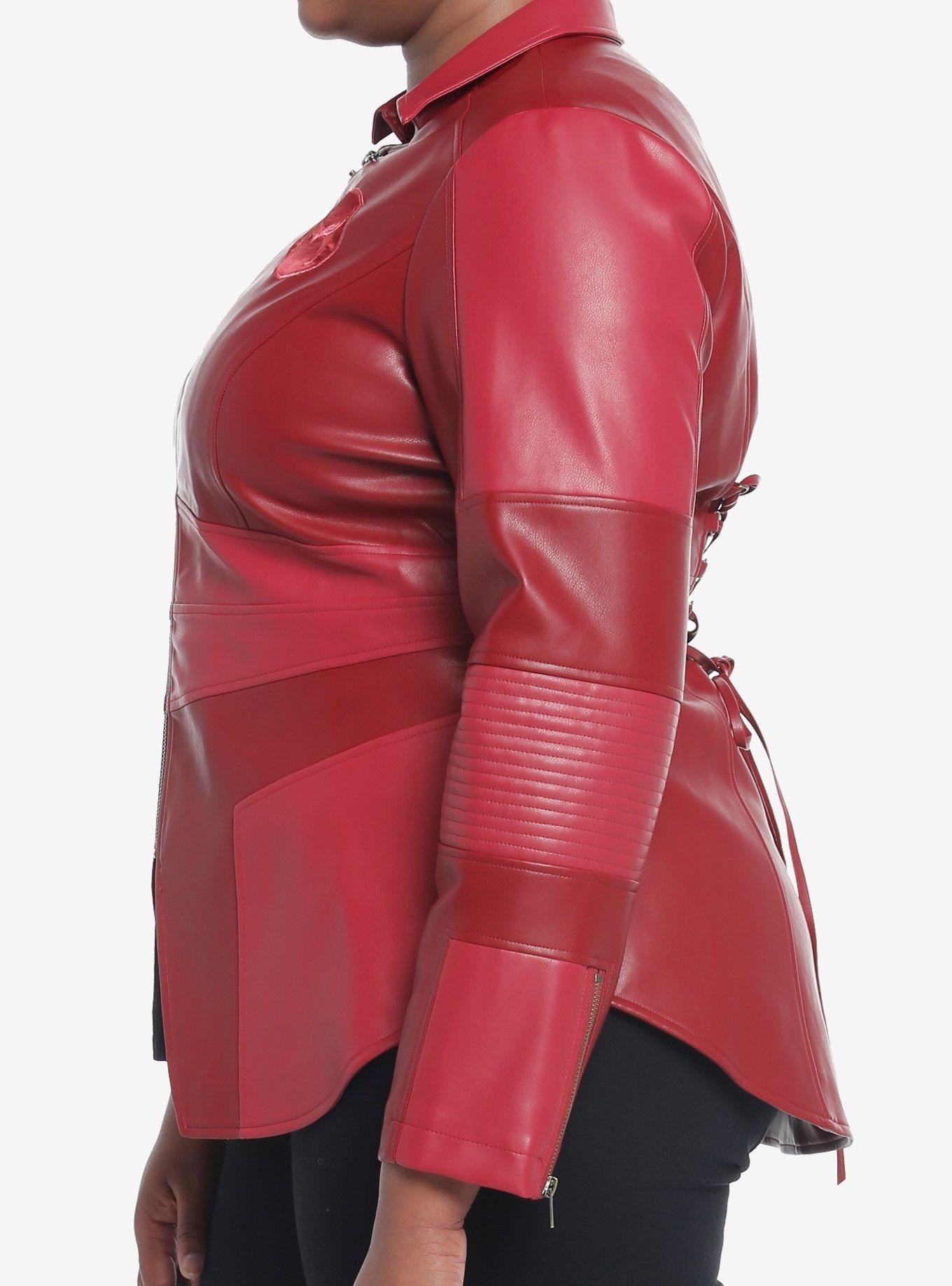 Her Universe Marvel Scarlet Witch Jacket Plus Size, RED, alternate