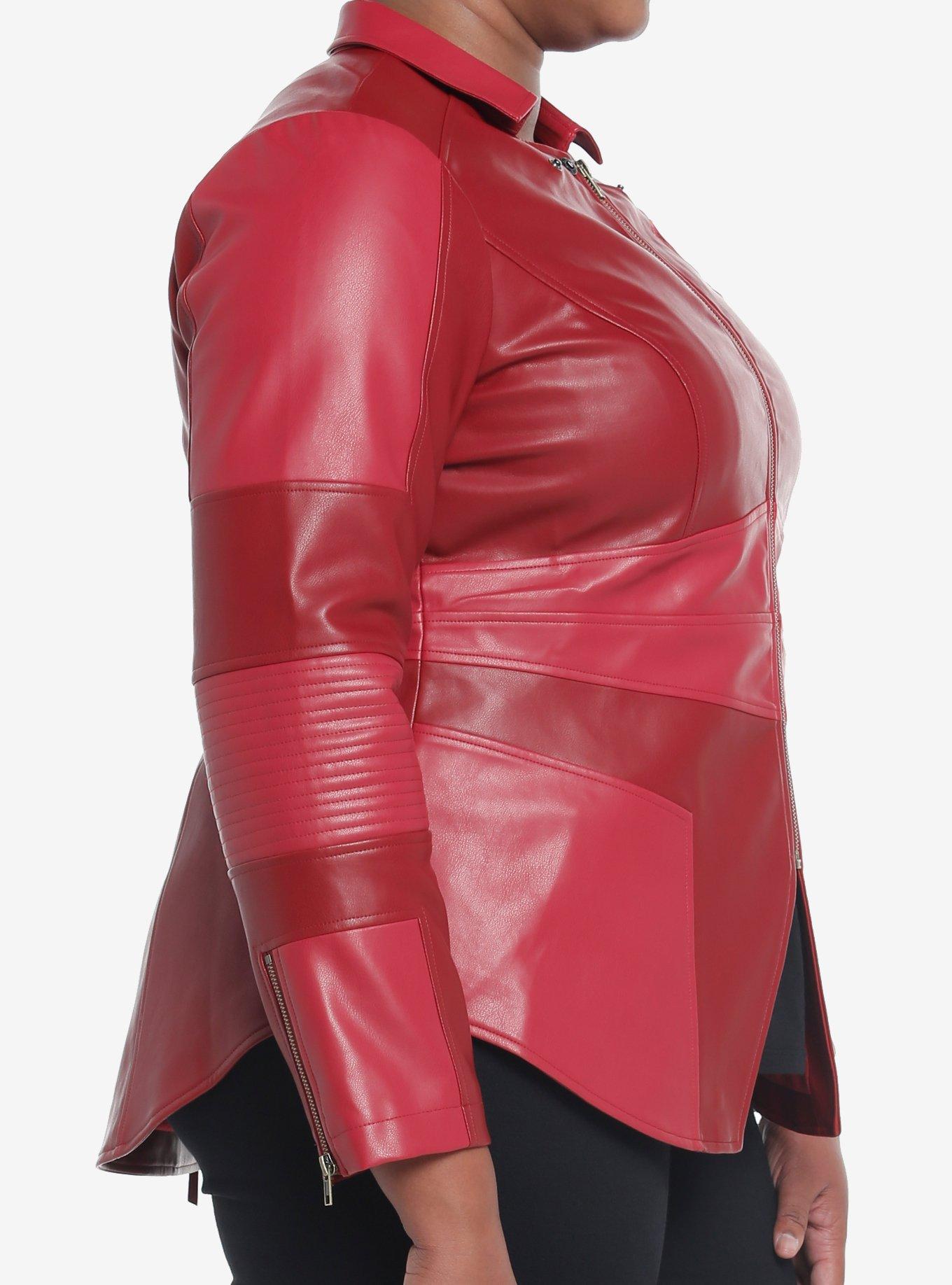 Her Universe Marvel Scarlet Witch Jacket Plus Size, RED, alternate