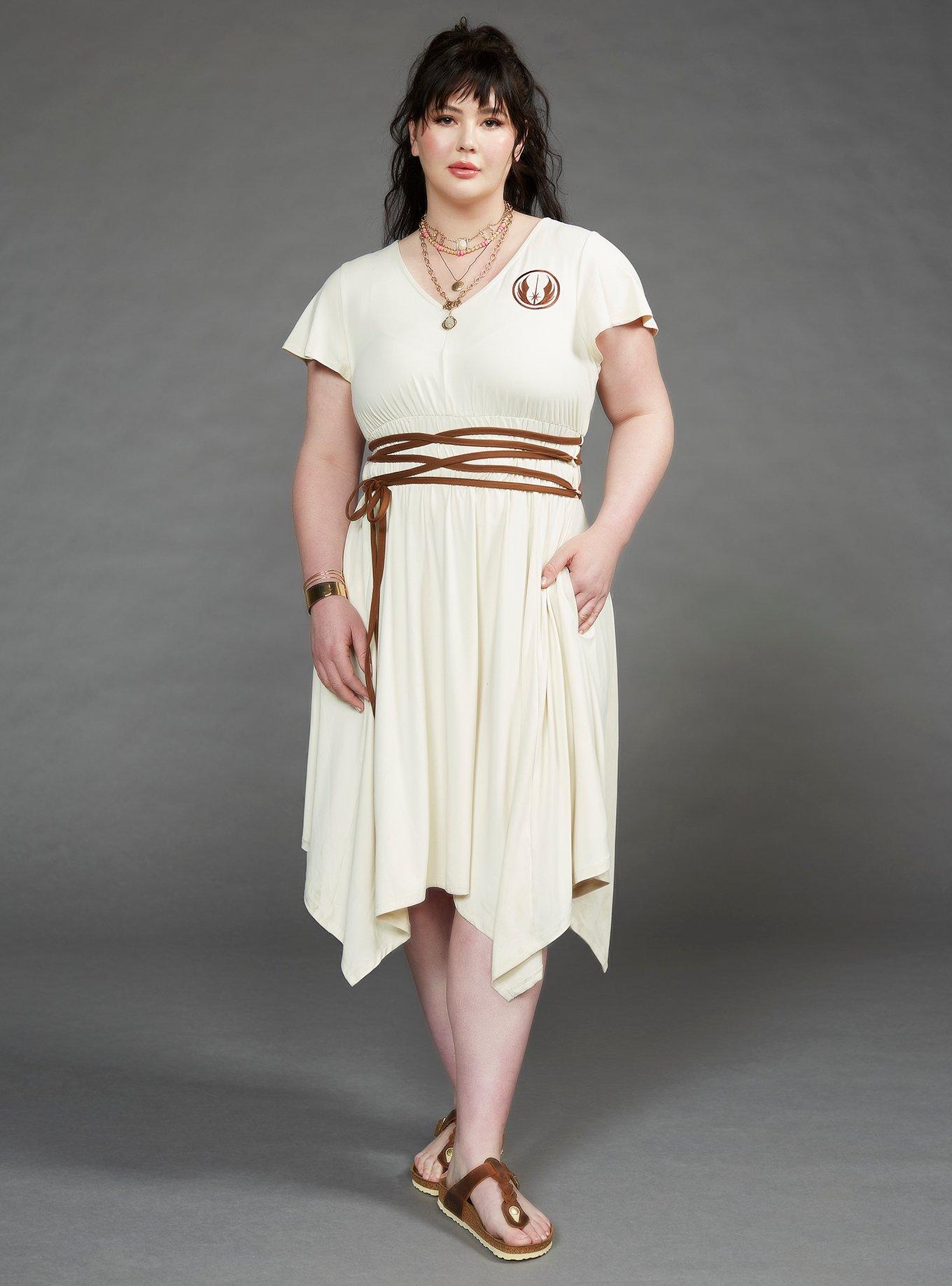 Her Universe Star Wars Rey Dress Plus Size, CREAM, alternate