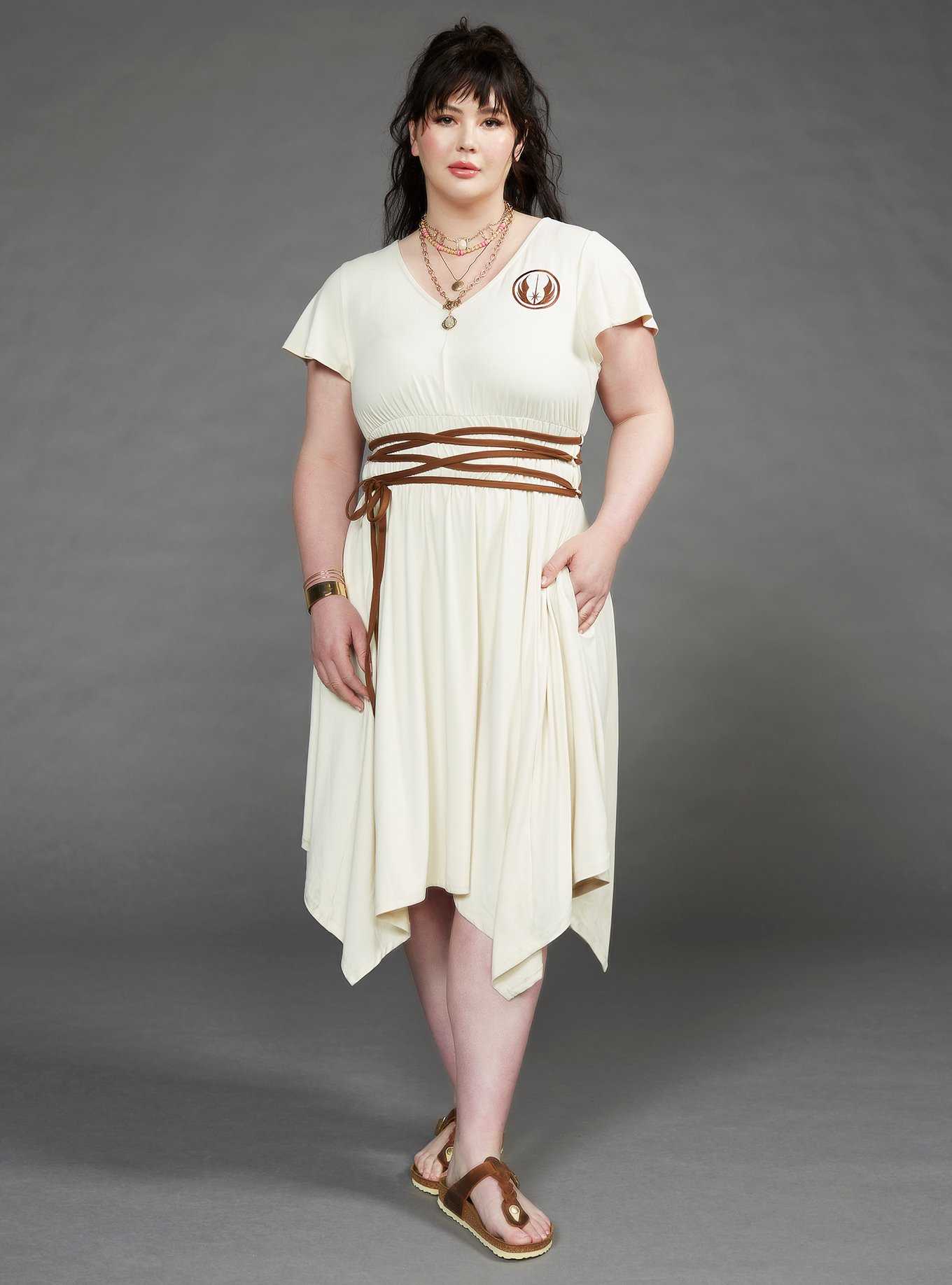 Her Universe Star Wars Rey Dress Plus Size, , hi-res