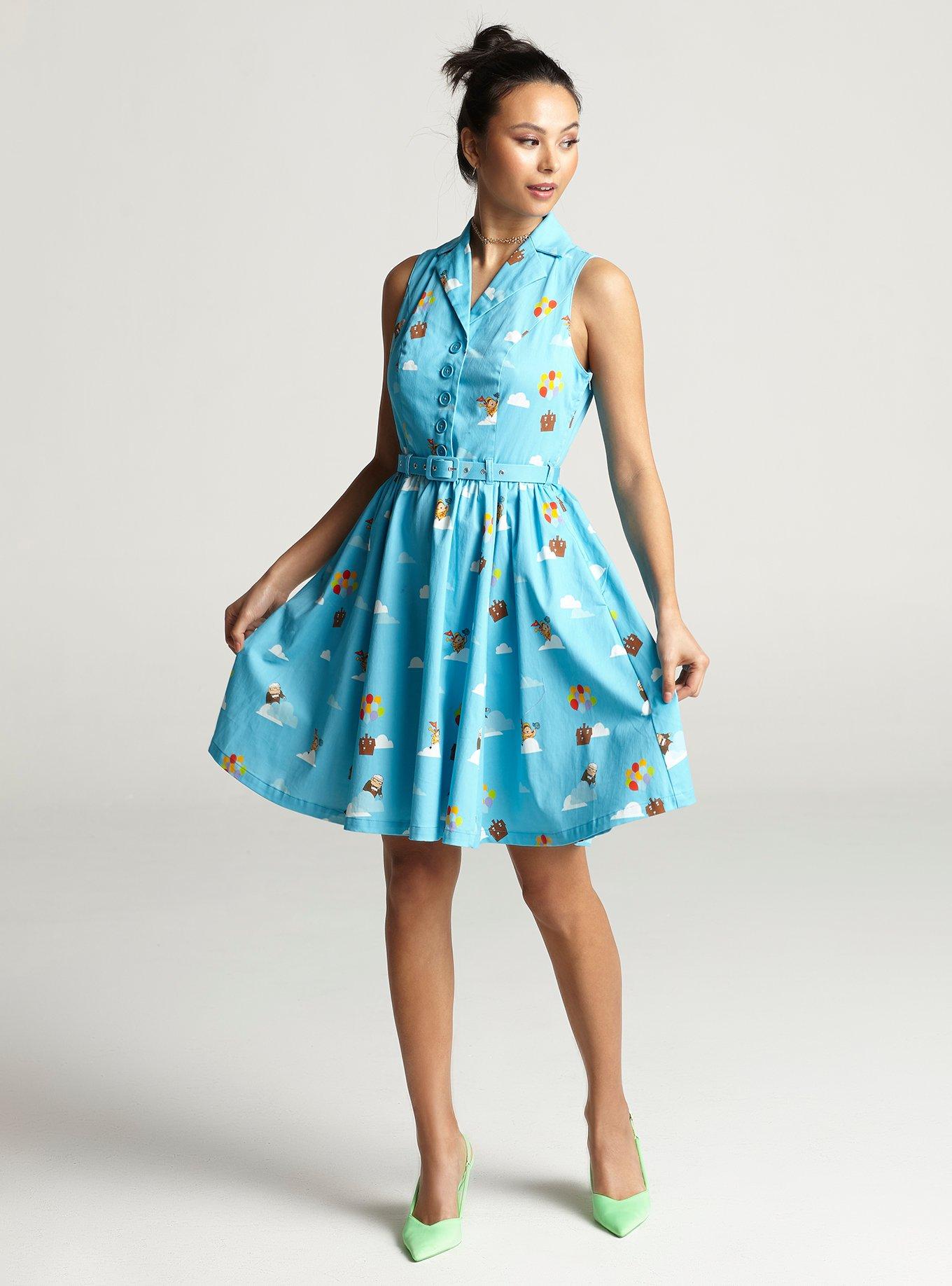 Her Universe Disney Pixar Up Balloon Retro Dress Her Universe Exclusive, MULTI, alternate