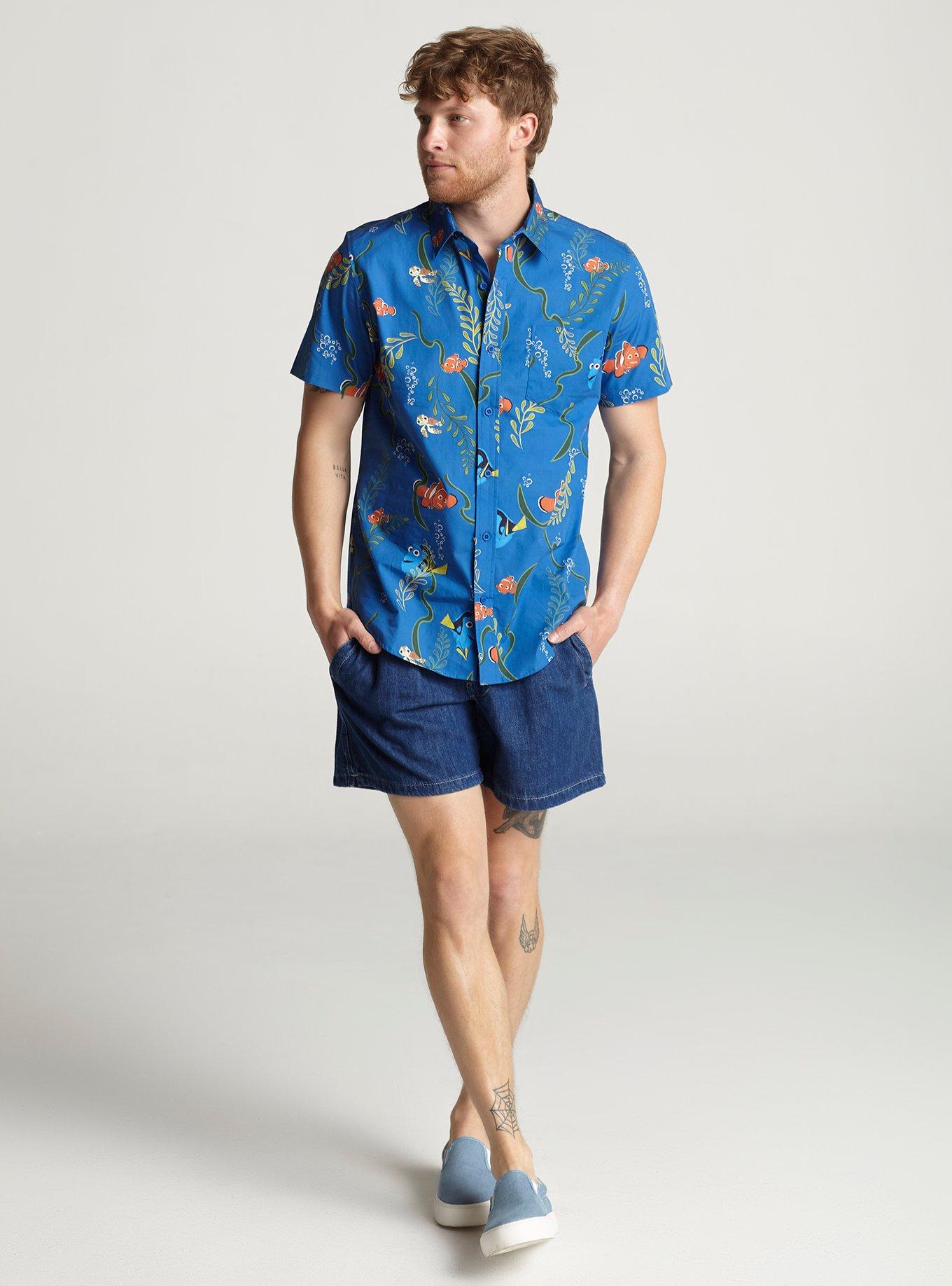 Our Universe Disney Pixar Finding Nemo Woven Button-Up Our Universe Exclusive, , hi-res