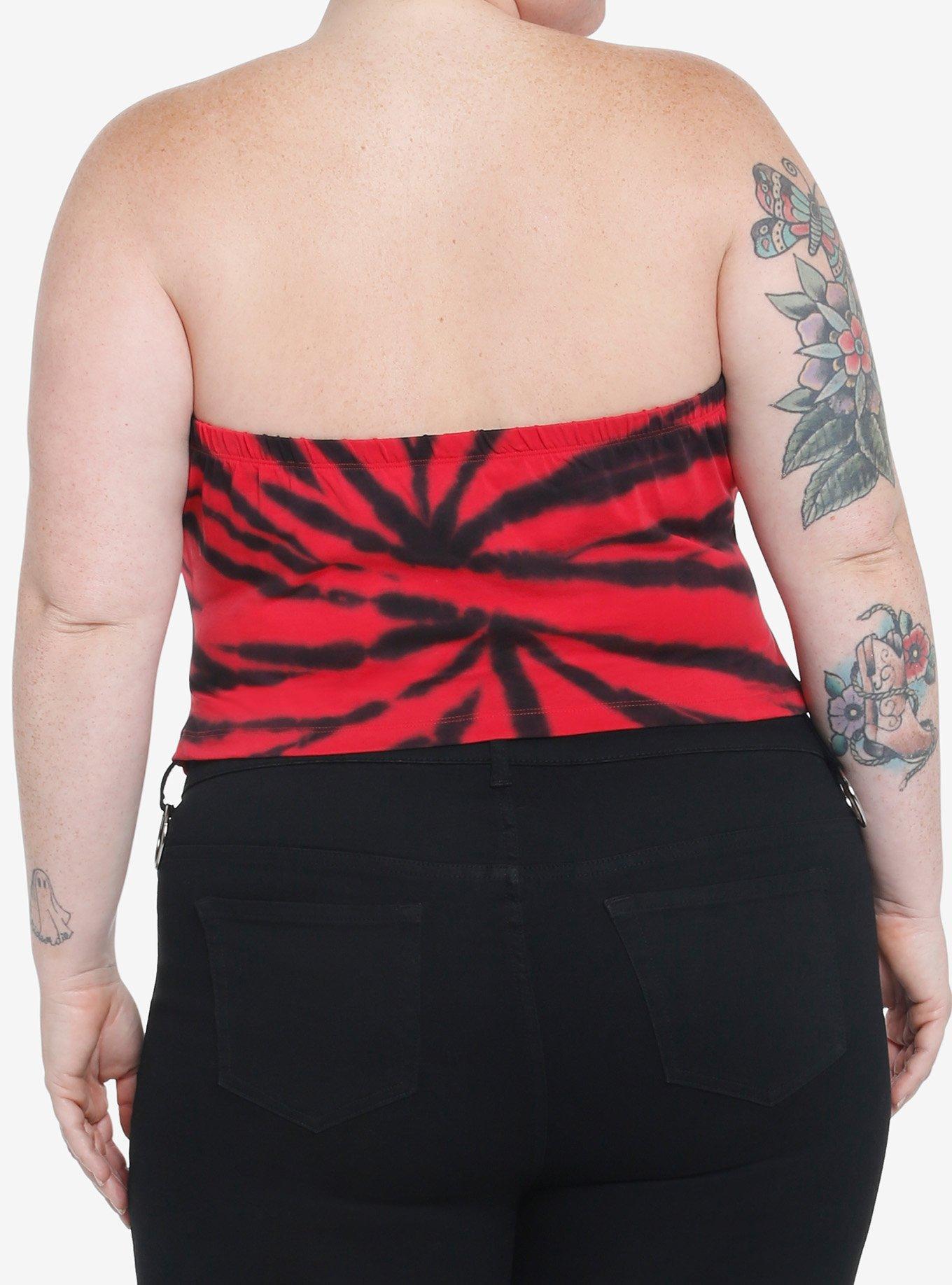 Ghost Cardinal Copia Demon Tie-Dye Girls Tube Top Plus Size, MULTI, alternate