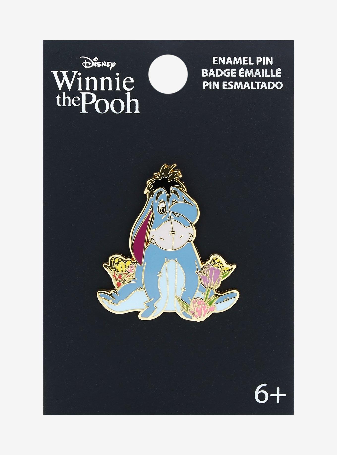 Loungefly Disney Winnie the Pooh Eeyore with Tulips Enamel Pin - BoxLunch Exclusive , , alternate