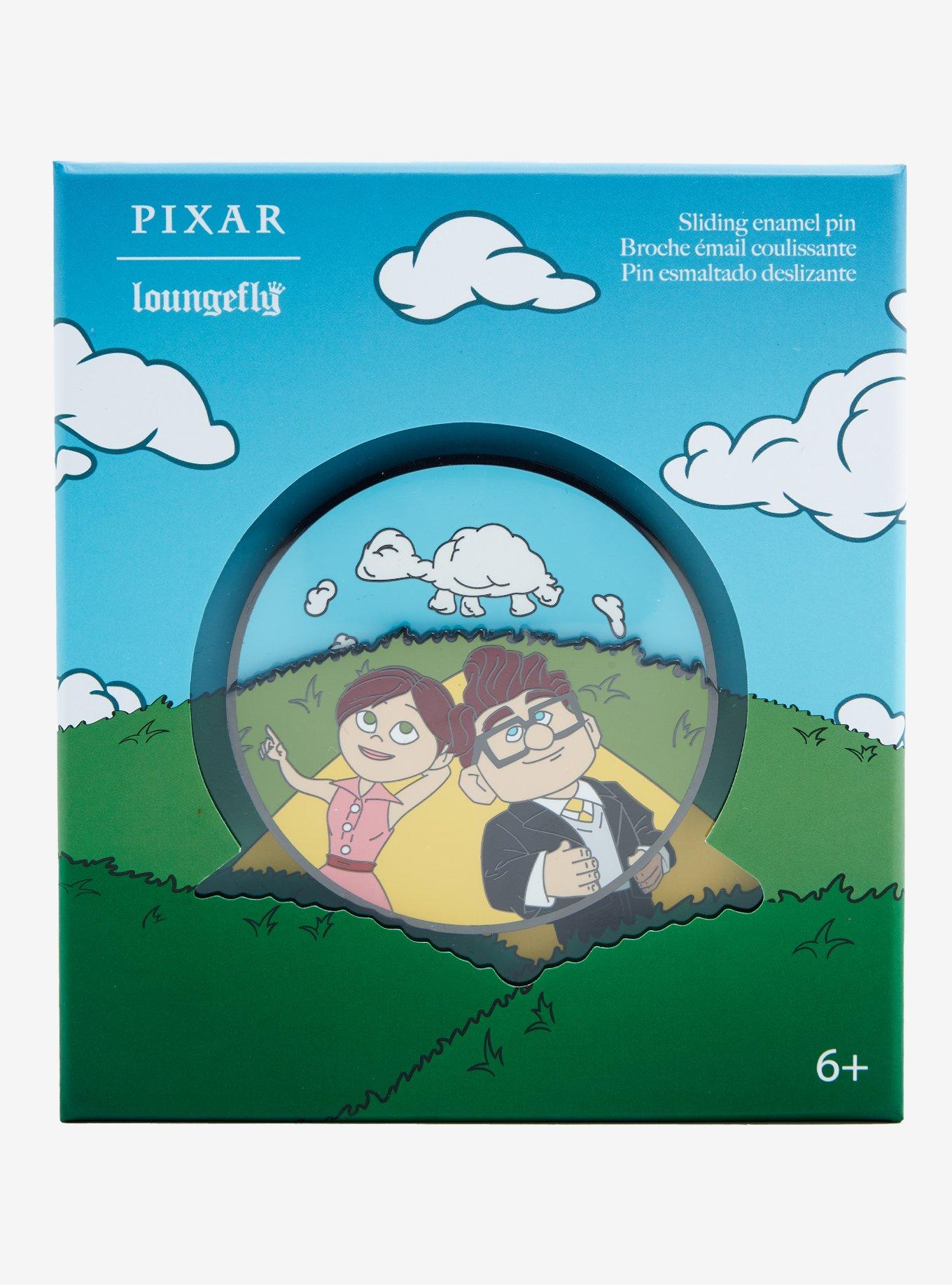 Loungefly Disney Pixar Up Carl & Ellie Spinning Clouds Limited Edition Enamel Pin - BoxLunch Exclusive, , alternate