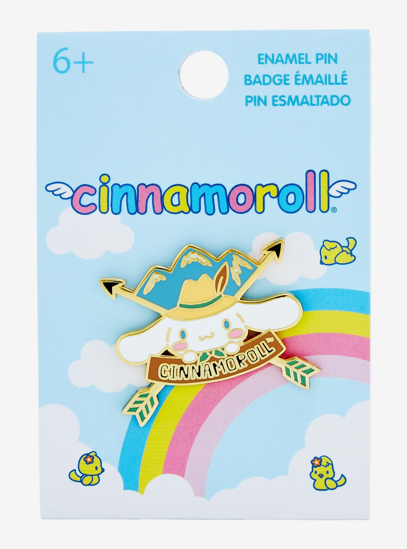 Loungefly Sanrio Cinnamoroll Camping Emblem Enamel Pin - BoxLunch Exclusive, , alternate
