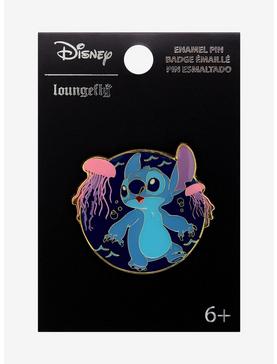Loungefly Disney Lilo & Stitch Jellyfish Circle Frame Enamel Pin - BoxLunch Exclusive, , hi-res