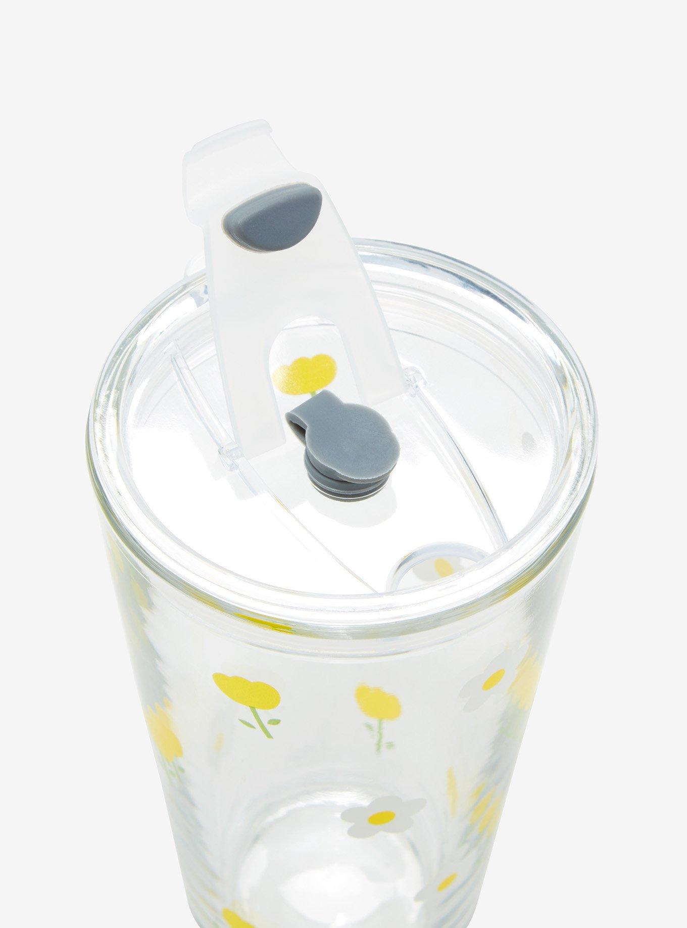 Daisies & Tulips Glass Travel Cup, , alternate