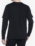 Butterfly X-Ray Twofer Long-Sleeve T-Shirt, BLACK, alternate