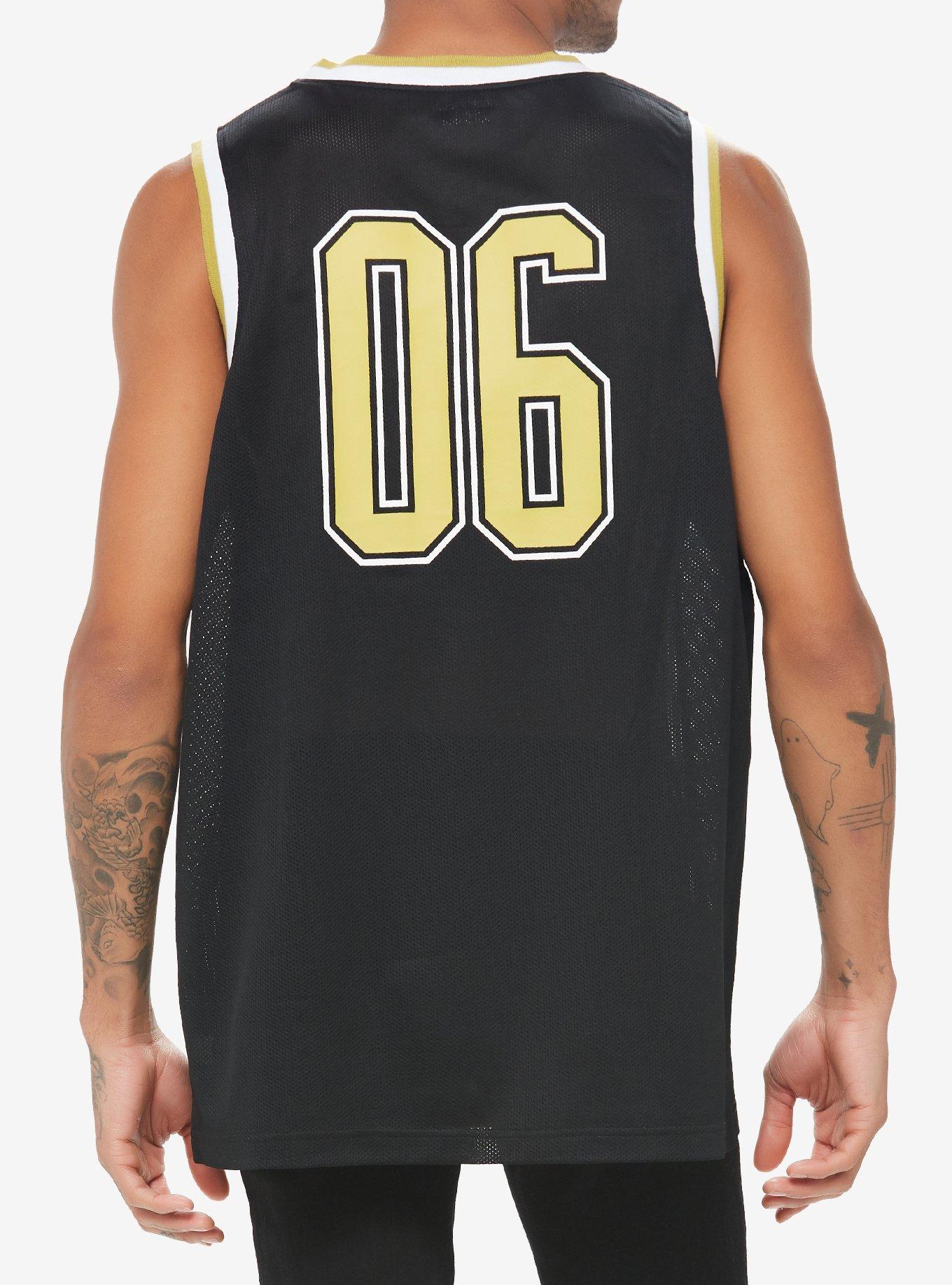 Pierce The Veil Logo Basketball Jersey, BLACK, alternate