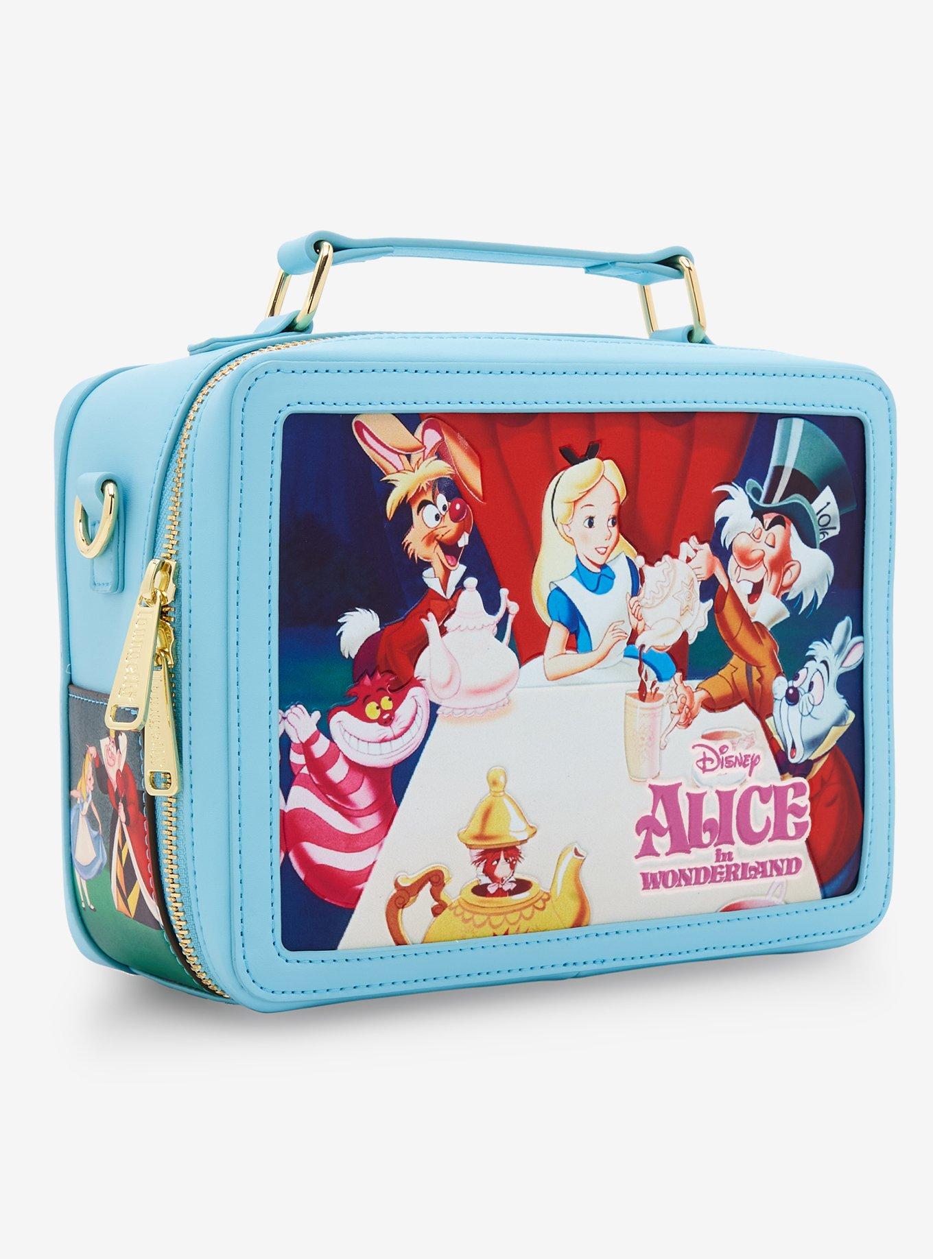 Loungefly Disney Alice in Wonderland Scenes Lunchbox Handbag, , alternate