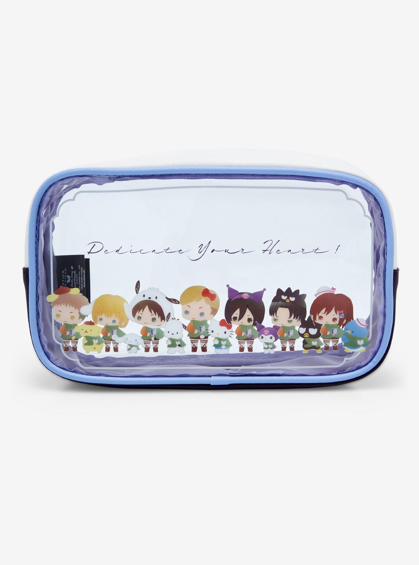 Sanrio Hello Kitty and Friends x Attack on Titan Deliver your Heart Cosmetic Bag Set - BoxLunch Exclusive, , alternate