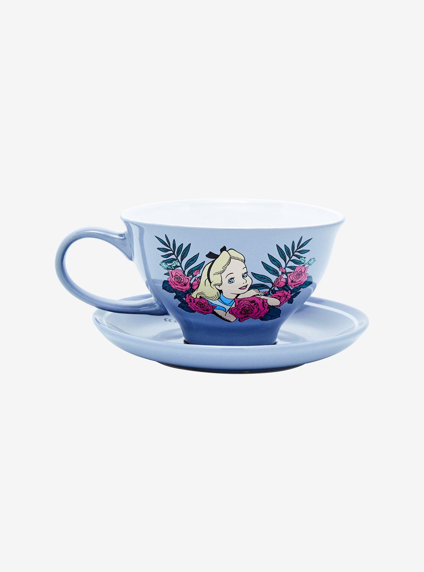 Disney Alice in Wonderland Mad Hatter Botanical Teacup & Saucer, , alternate