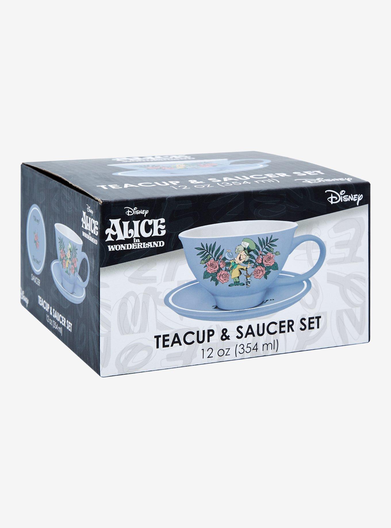 Disney Alice in Wonderland Mad Hatter Botanical Teacup & Saucer, , alternate