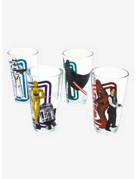 Star Wars Character Frame Portrait Pint Glass Set - BoxLunch Exclusive, , hi-res
