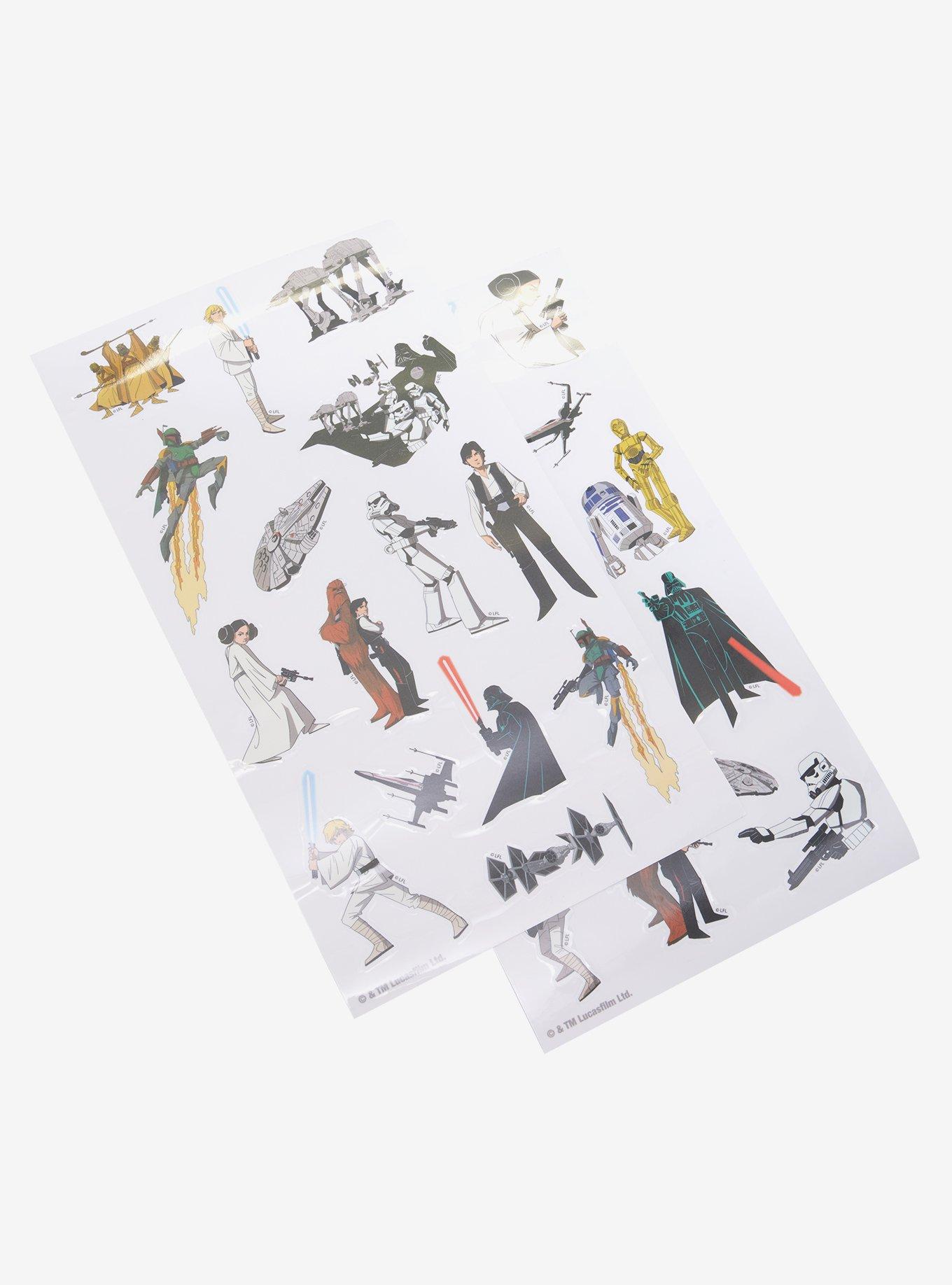 Star Wars Classic Characters Water Bottle with Stickers, , alternate