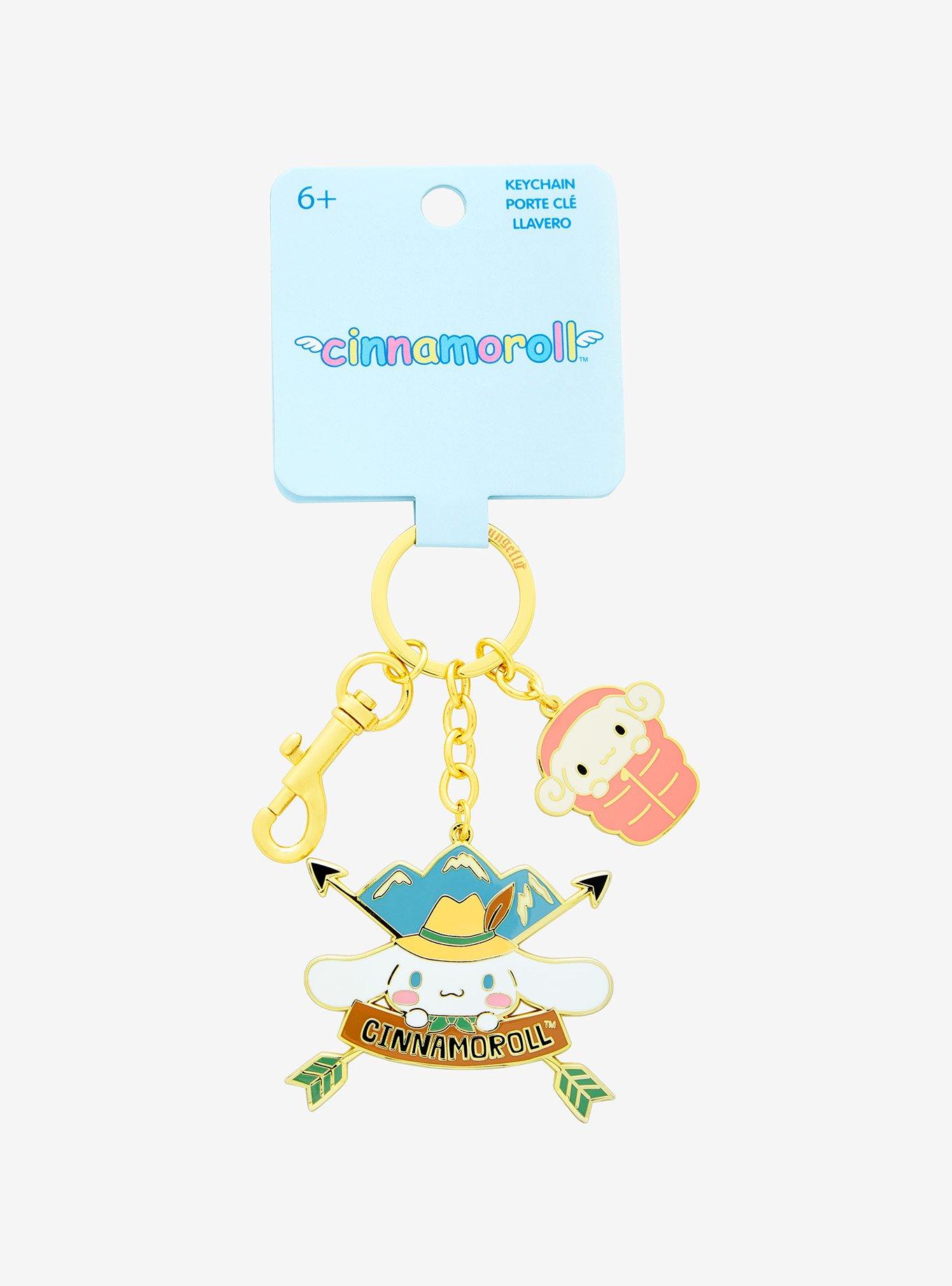 Loungefly Sanrio Cinnamoroll Camping Characters Multi-Charm Keychain - BoxLunch Exclusive, , alternate