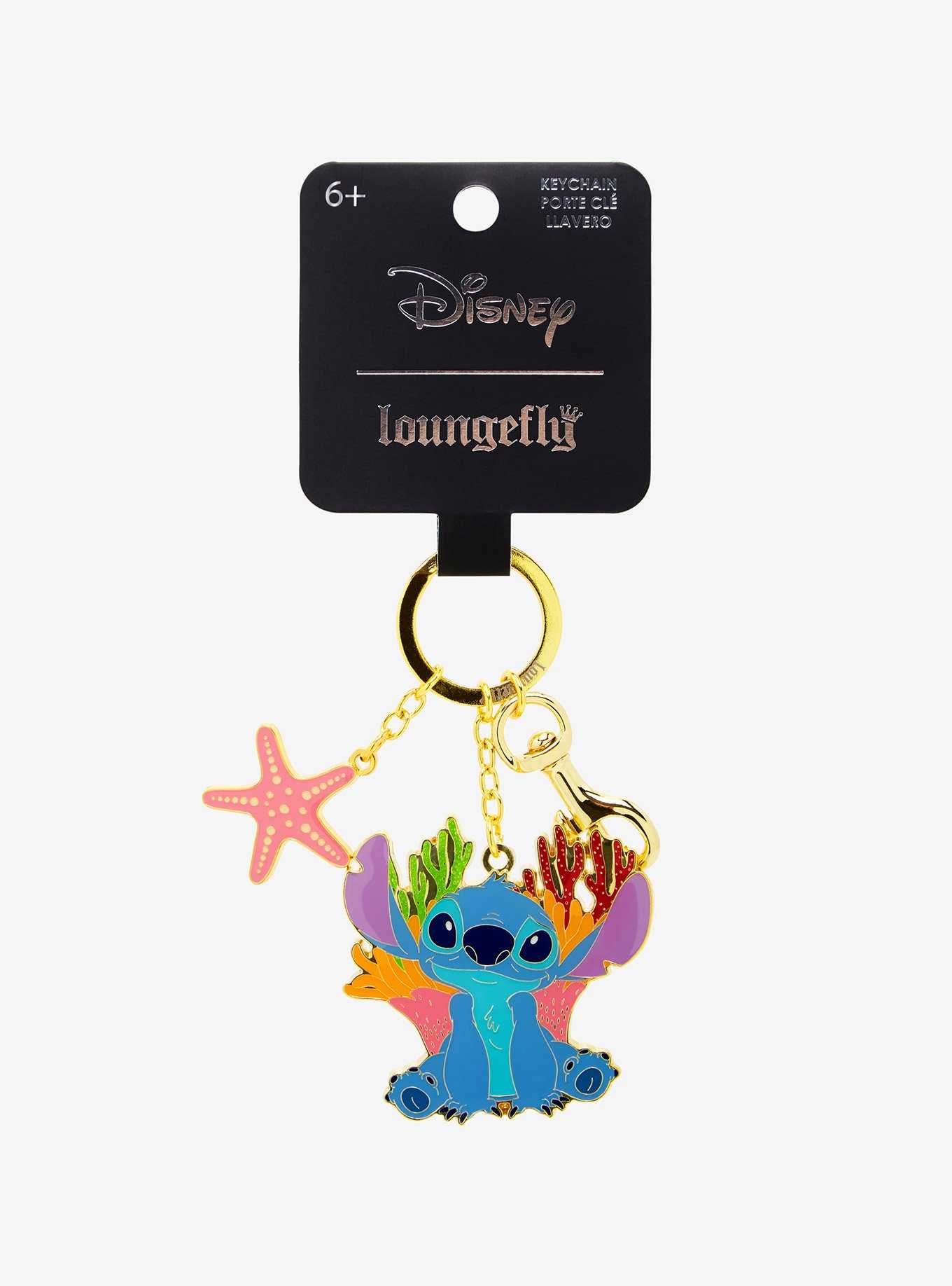 Loungefly Disney Lilo & Stitch Sea Multi-Charm Keychain , , hi-res