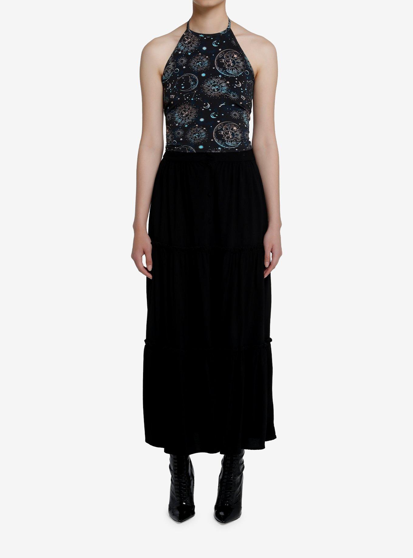 Cosmic Aura Celestial Girls Halter Top, CELESTIAL BLUE, alternate