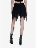 Cosmic Aura Black Hanky Hem Mini Skirt, BLACK, alternate