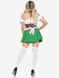 Gretchen Costume Dress with Trim & Stockings with Bows, BROWN, alternate