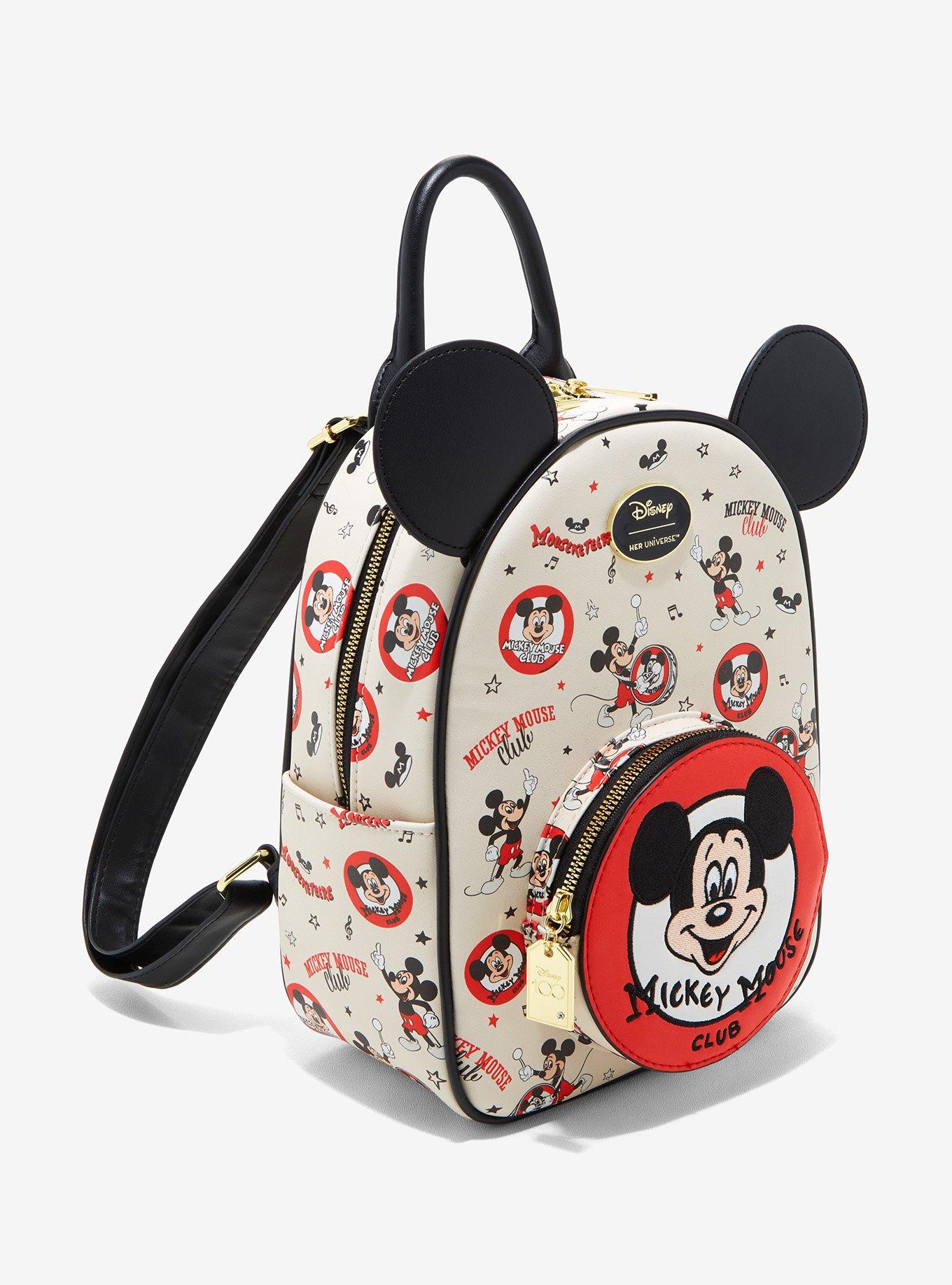 Her Universe Disney100 Mickey Mouse Club Vintage Mini Backpack, , alternate