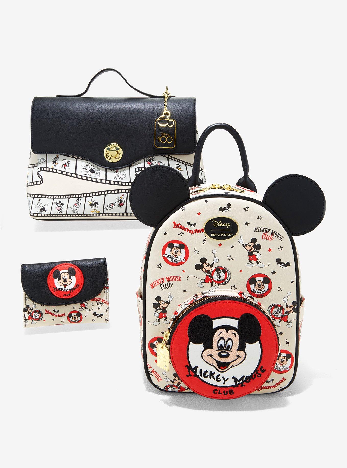 Her Universe Disney100 Mickey Mouse Club Vintage Mini Backpack, , alternate