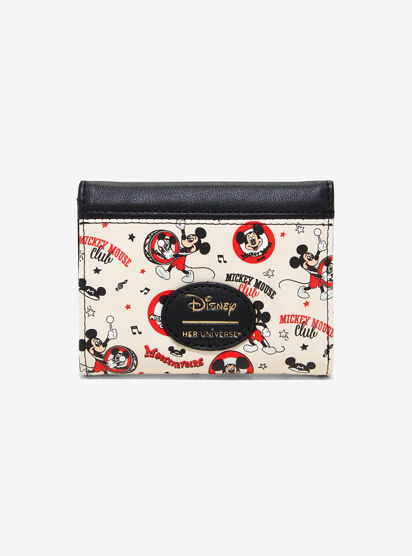 Her Universe Disney100 Mickey Mouse Club Vintage Mini Flap Wallet, , alternate