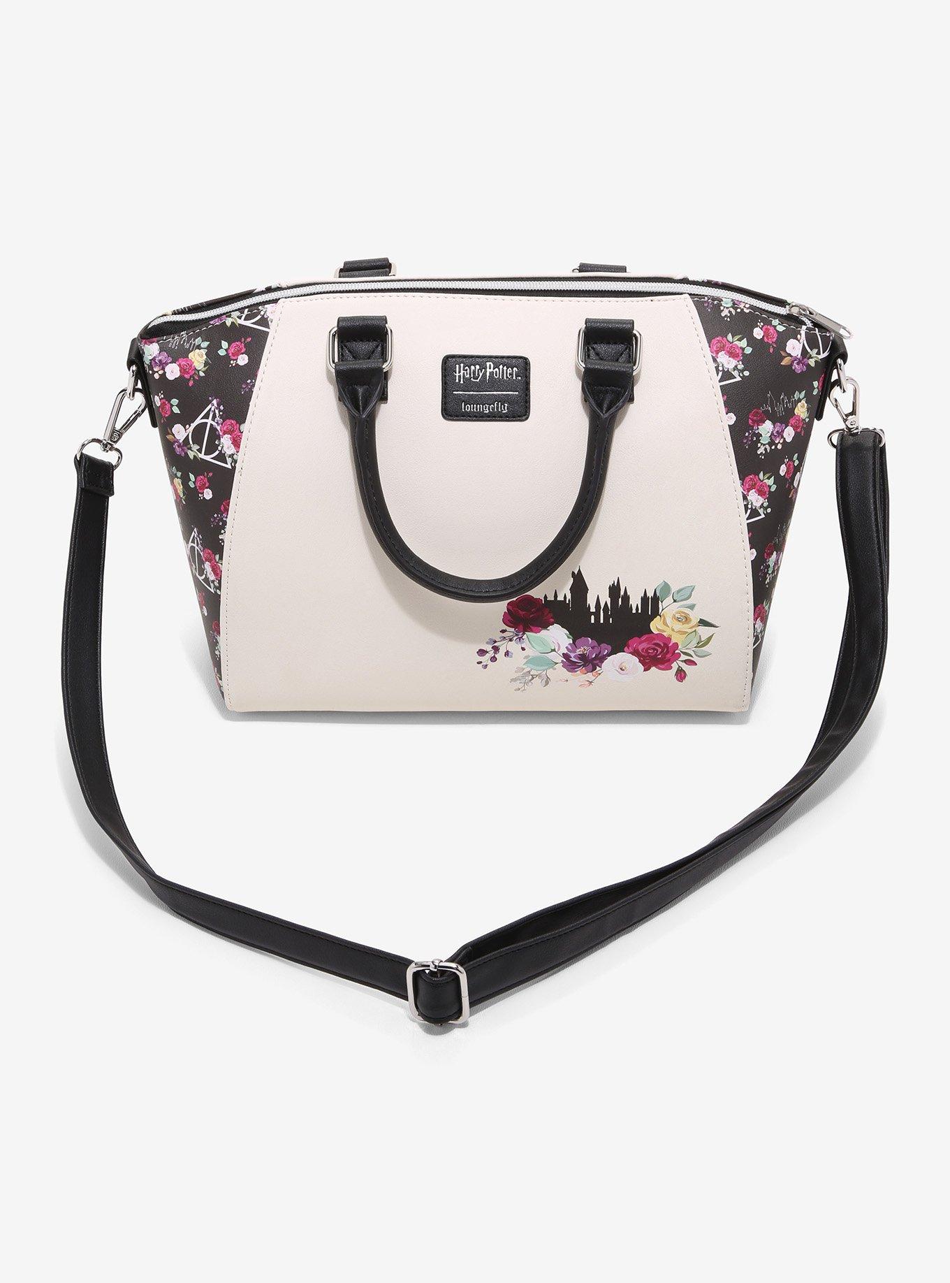 Loungefly Harry Potter Floral Satchel Bag, , alternate