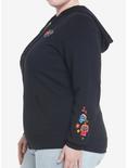 Her Universe Disney Pixar Coco Embroidered Hoodie Plus Size Her Universe Exclusive, BLACK, alternate