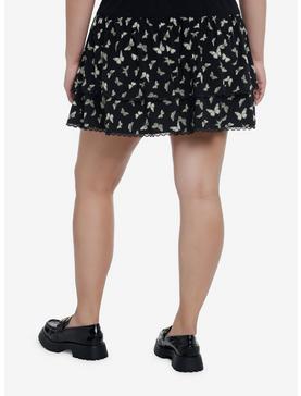 Butterfly Grommet Tiered Skirt Plus Size, , hi-res