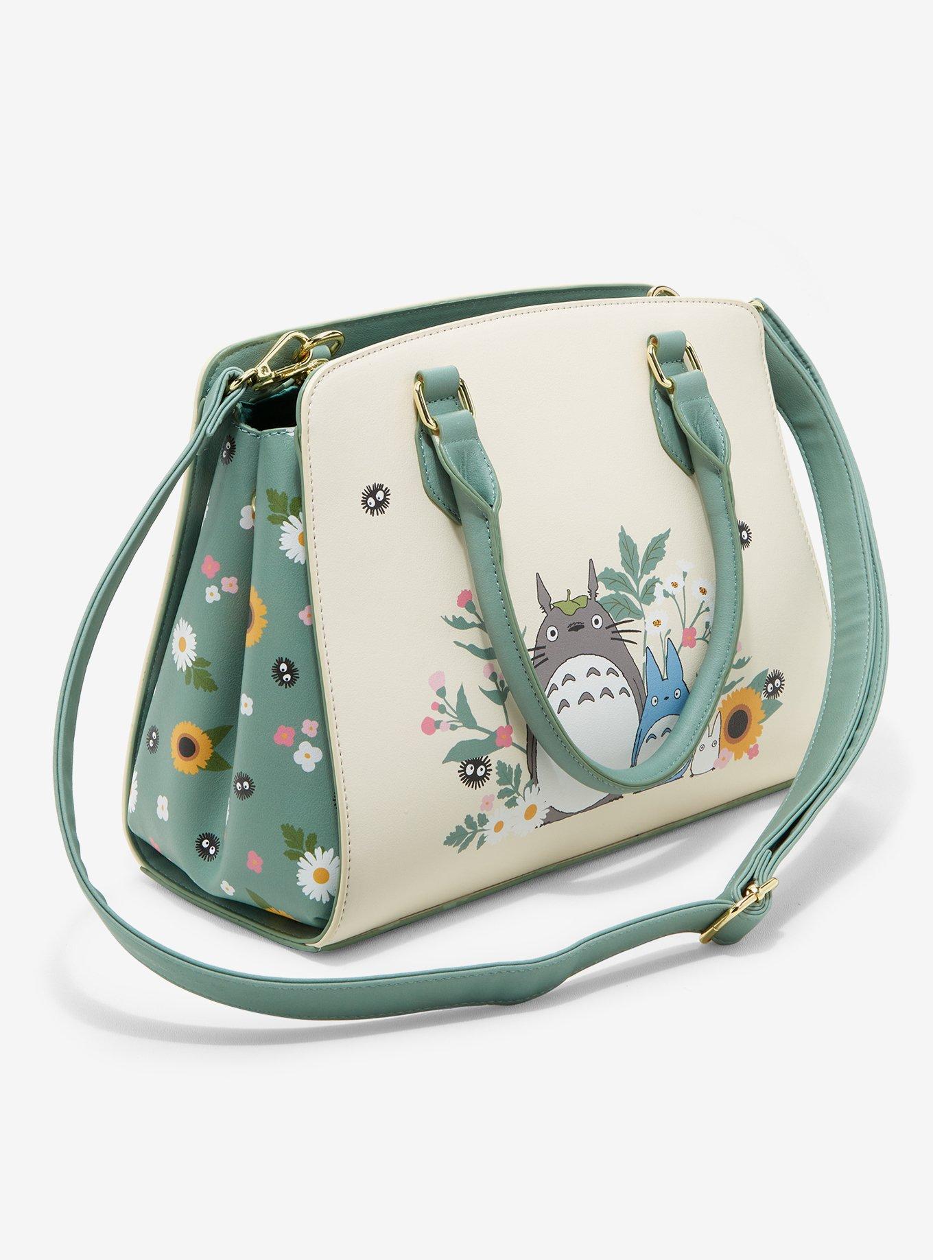 Her Universe Studio Ghibli My Neighbor Totoro Sage Green Floral Satchel Bag, , alternate