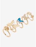 Butterfly Mood Ring Crystal Ring Set, , alternate