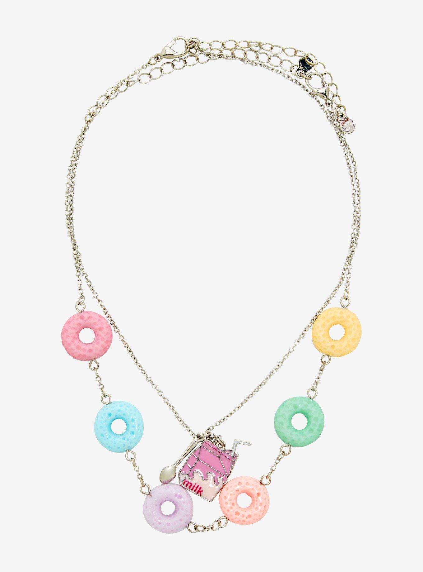 Colorful Cereal Milk Carton Necklace Set, , alternate