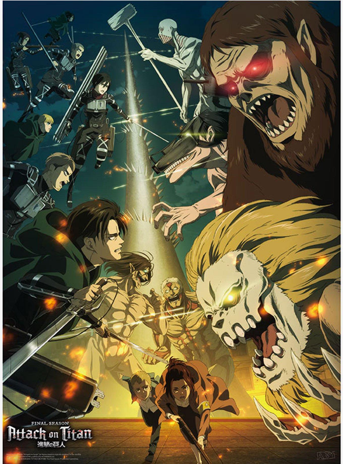 Attack On Titan Featured Characters Boxed Poster Set, , alternate