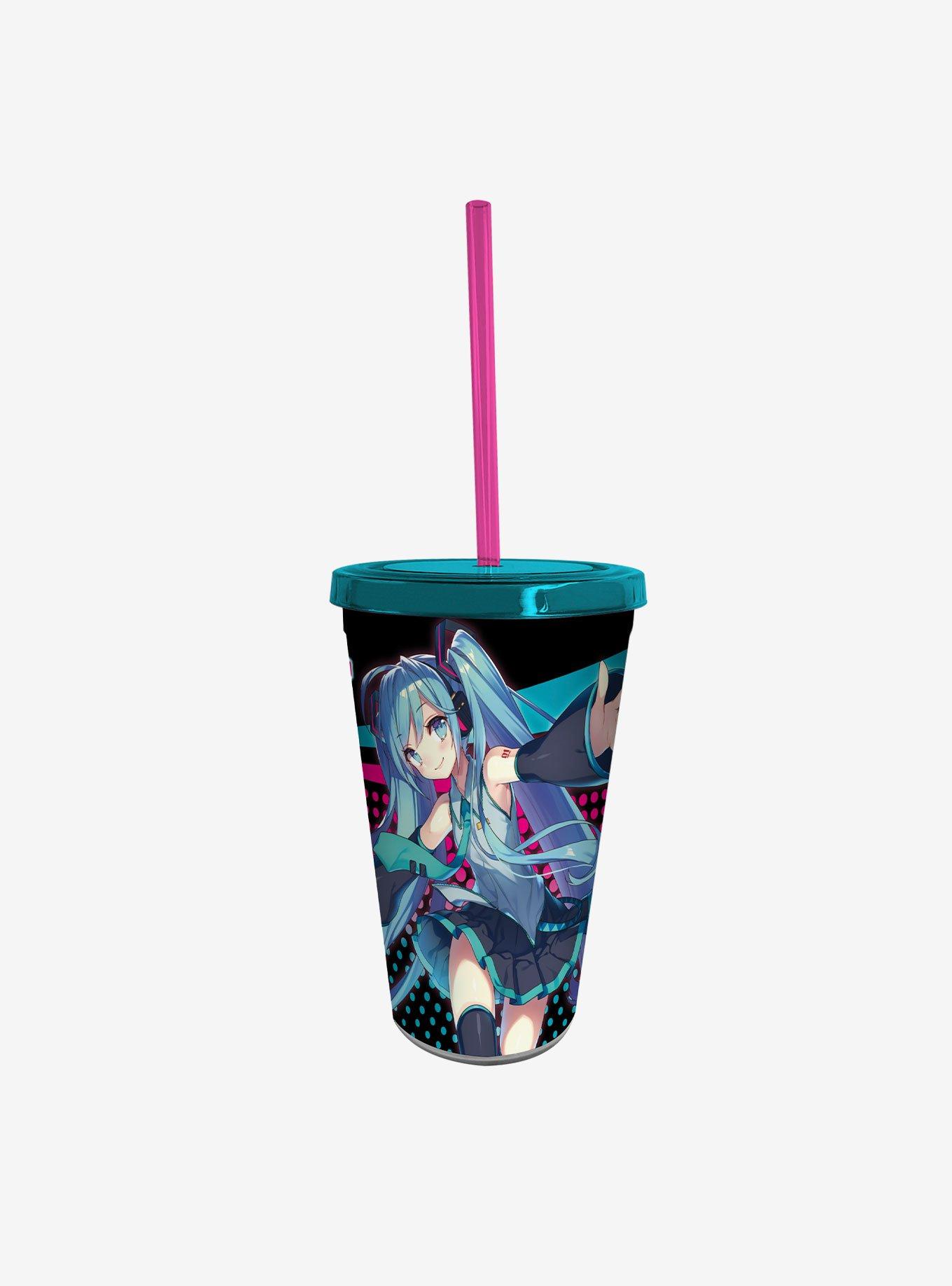 Hatsune Miku Fan & Tumbler with Straw Set, , alternate