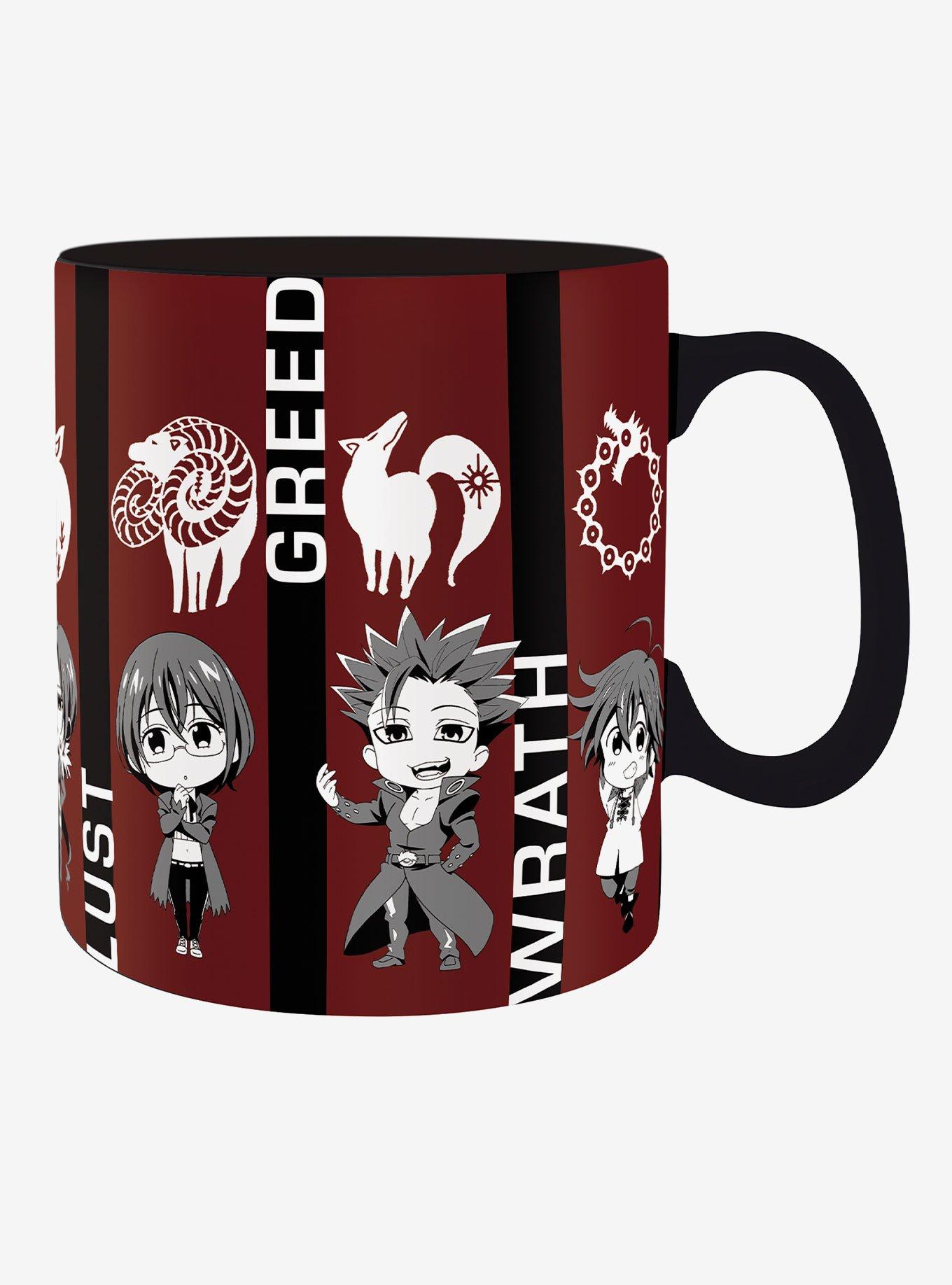 The Seven Deadly Sins Emblems and Chibi Sins Mug Set, , alternate