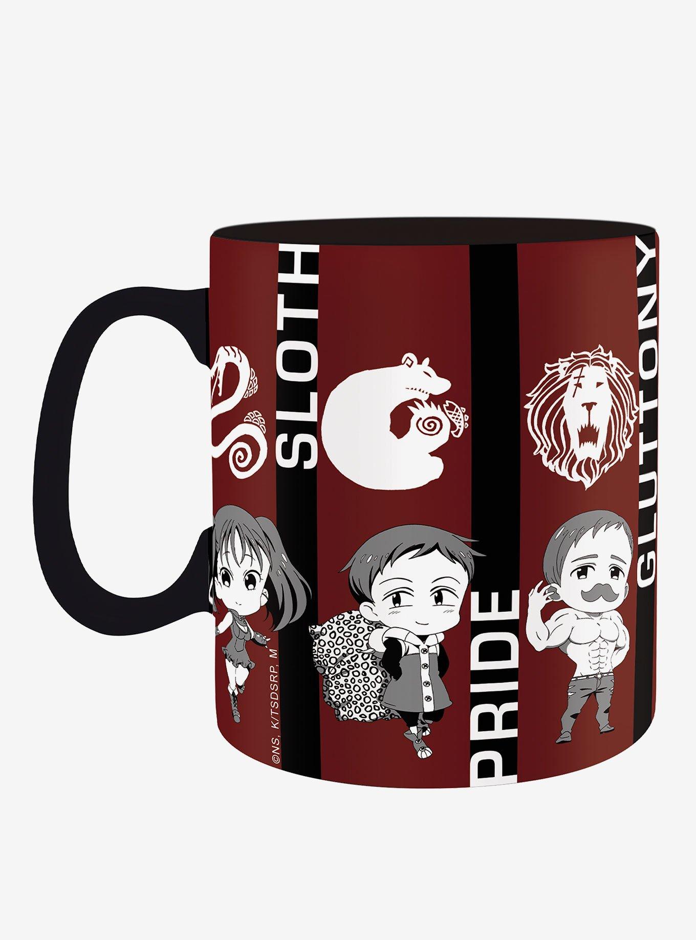 The Seven Deadly Sins Emblems and Chibi Sins Mug Set, , alternate