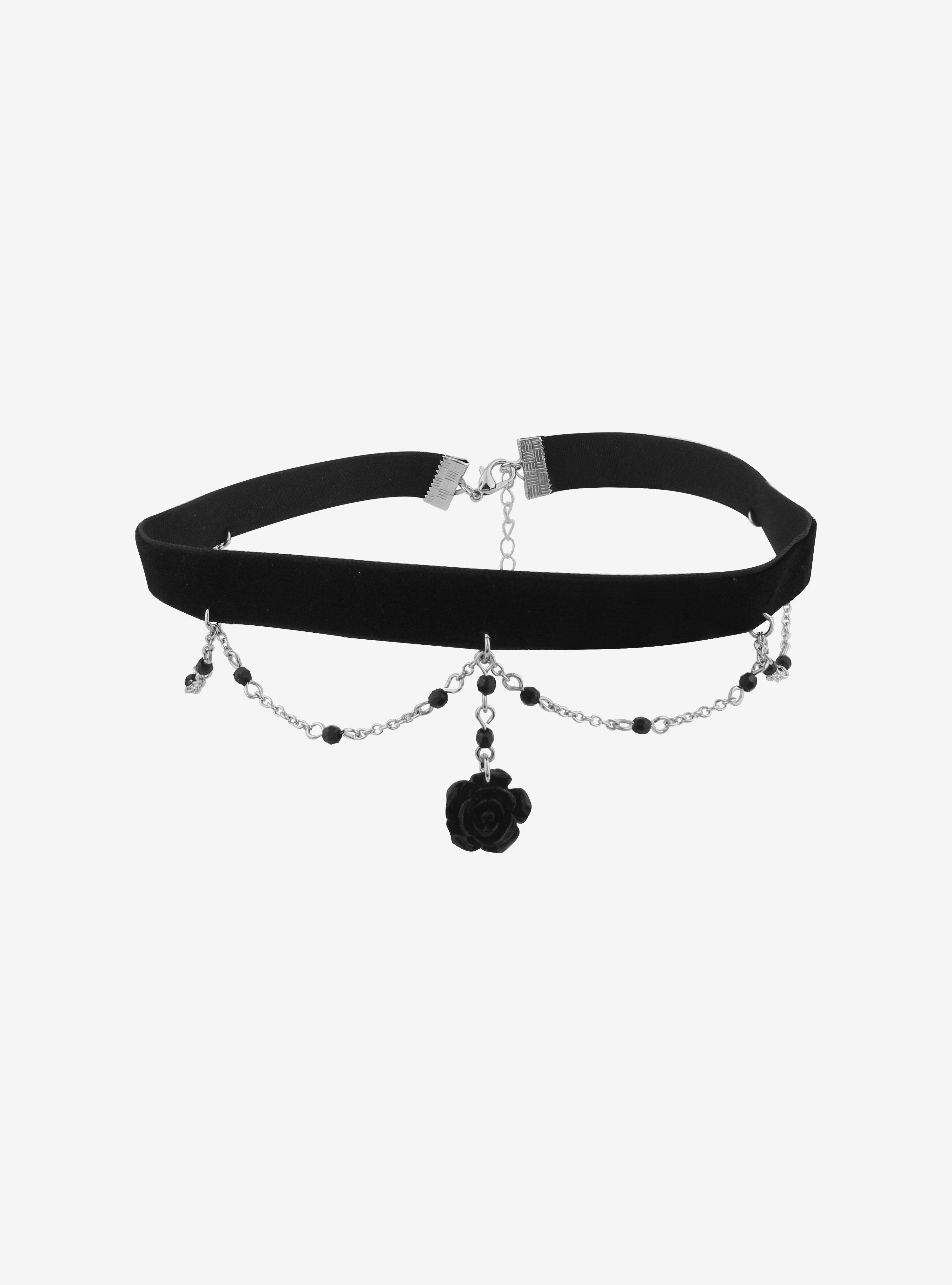 Black Rose Choker, , alternate
